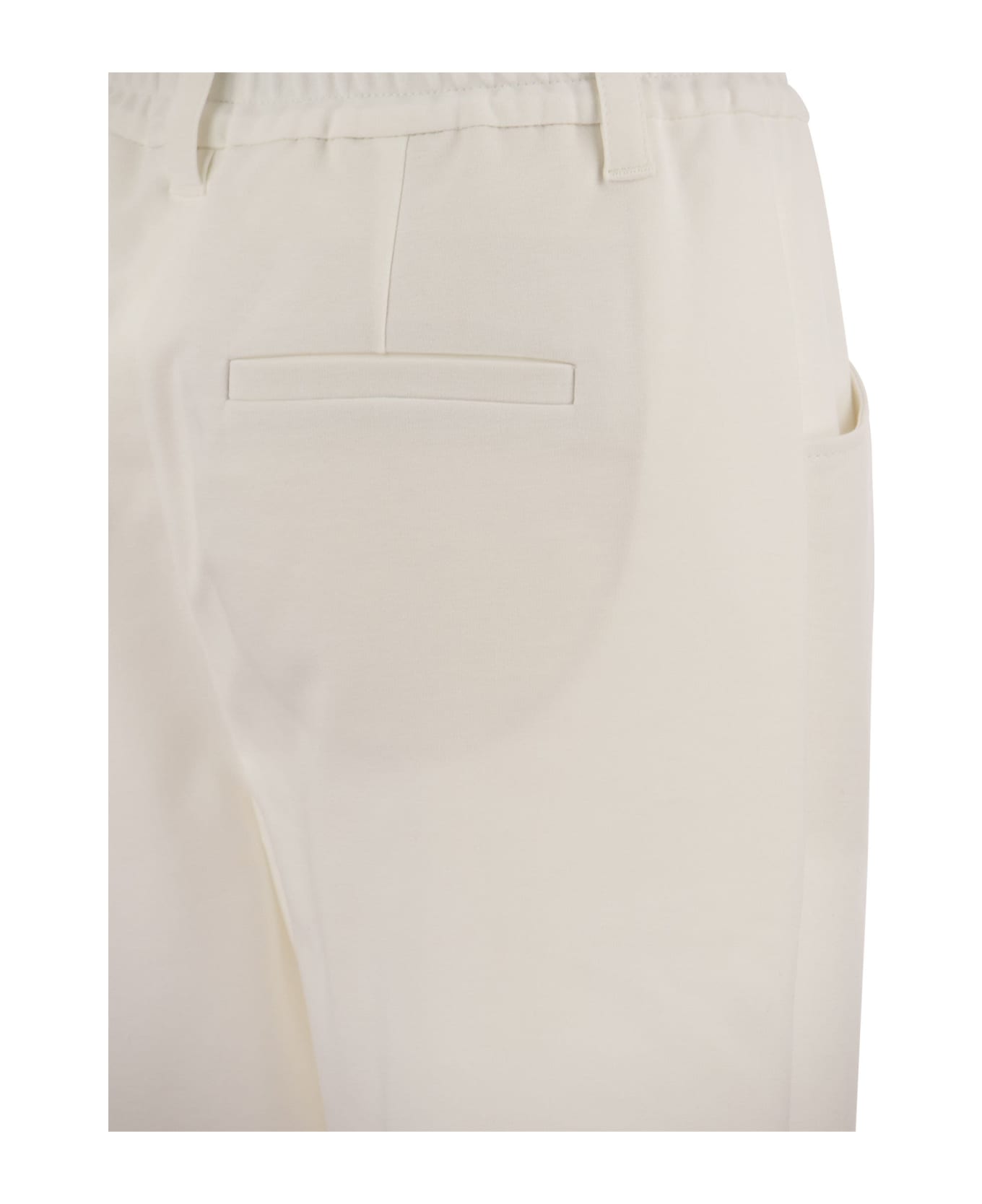 Brunello Cucinelli Baggy Trousers - White ボトムス