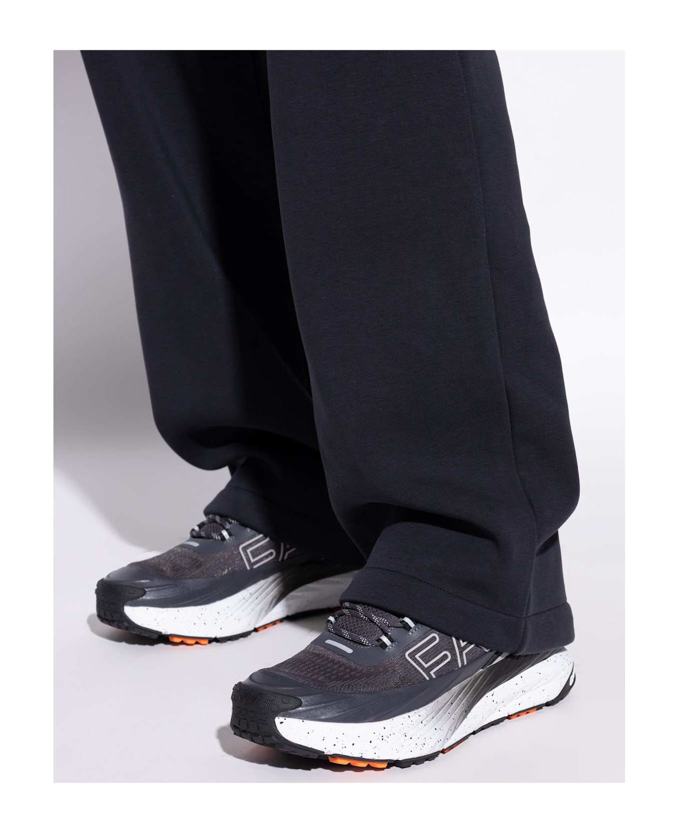 EA7 Emporio Armani Sports Shoes With Logo - Grey