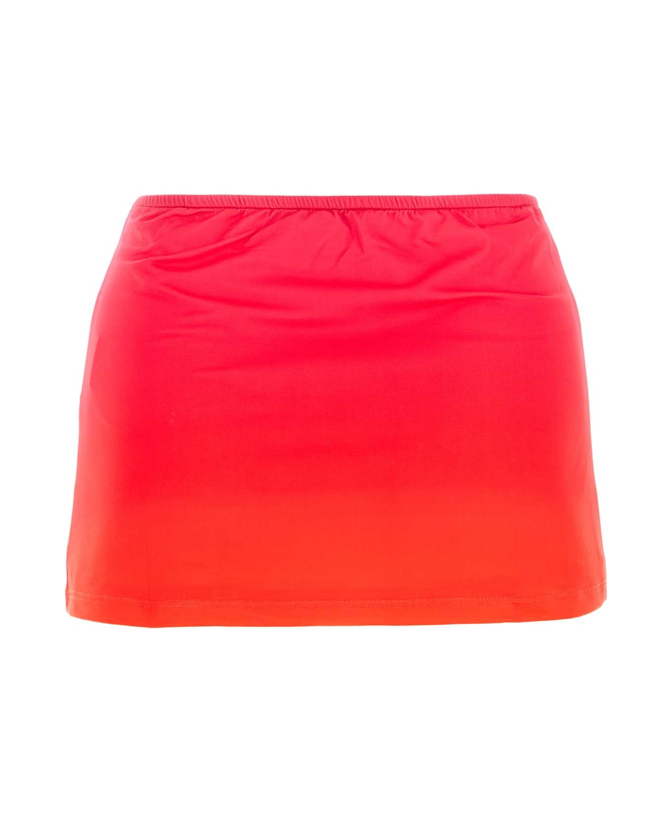 Gimaguas Two-tone Polyester Alba Miniskirt - PINK