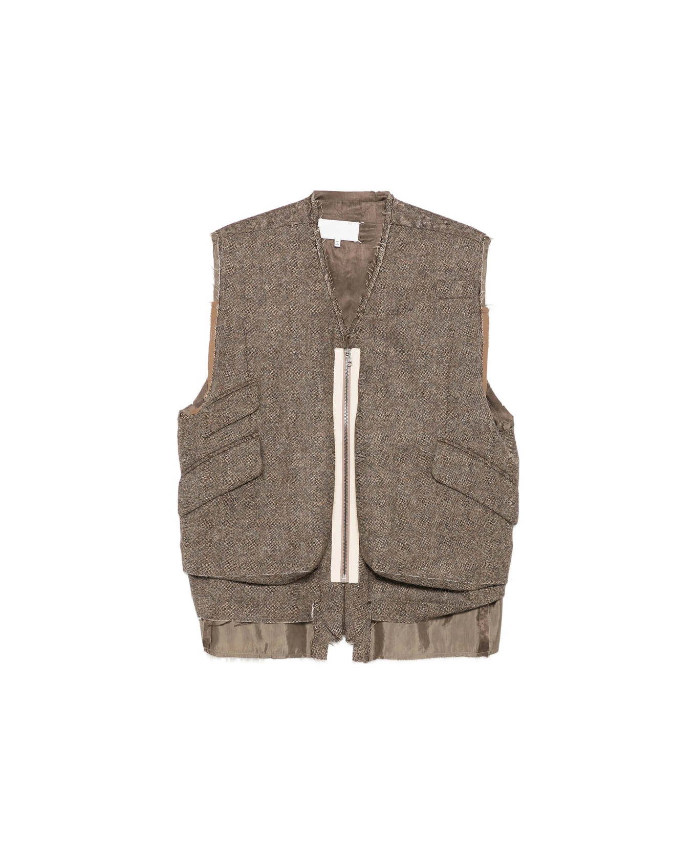 Maison Margiela Outwear Waistcoat - BROWN
