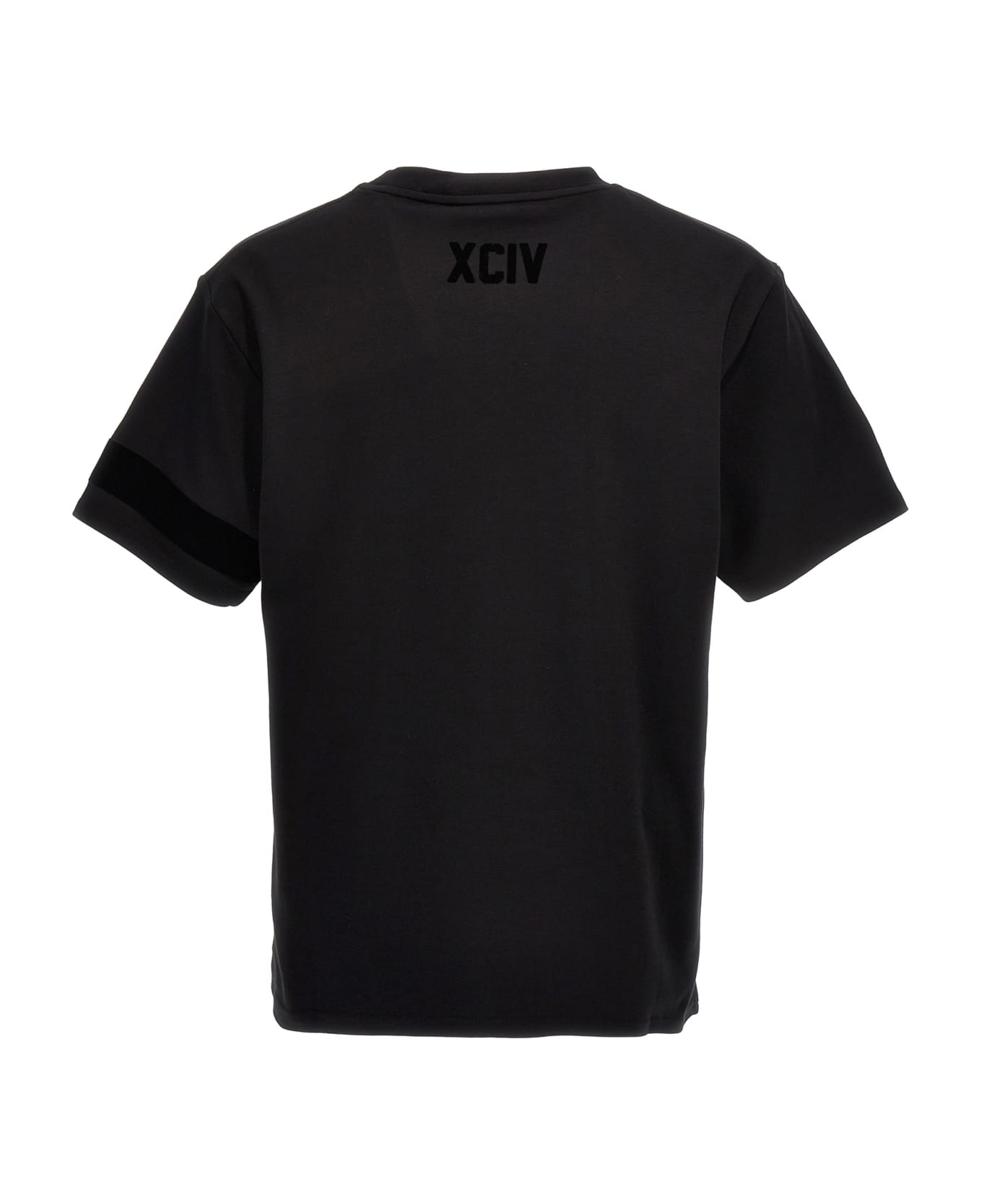 GCDS Velvet Logo T-shirt - Black  