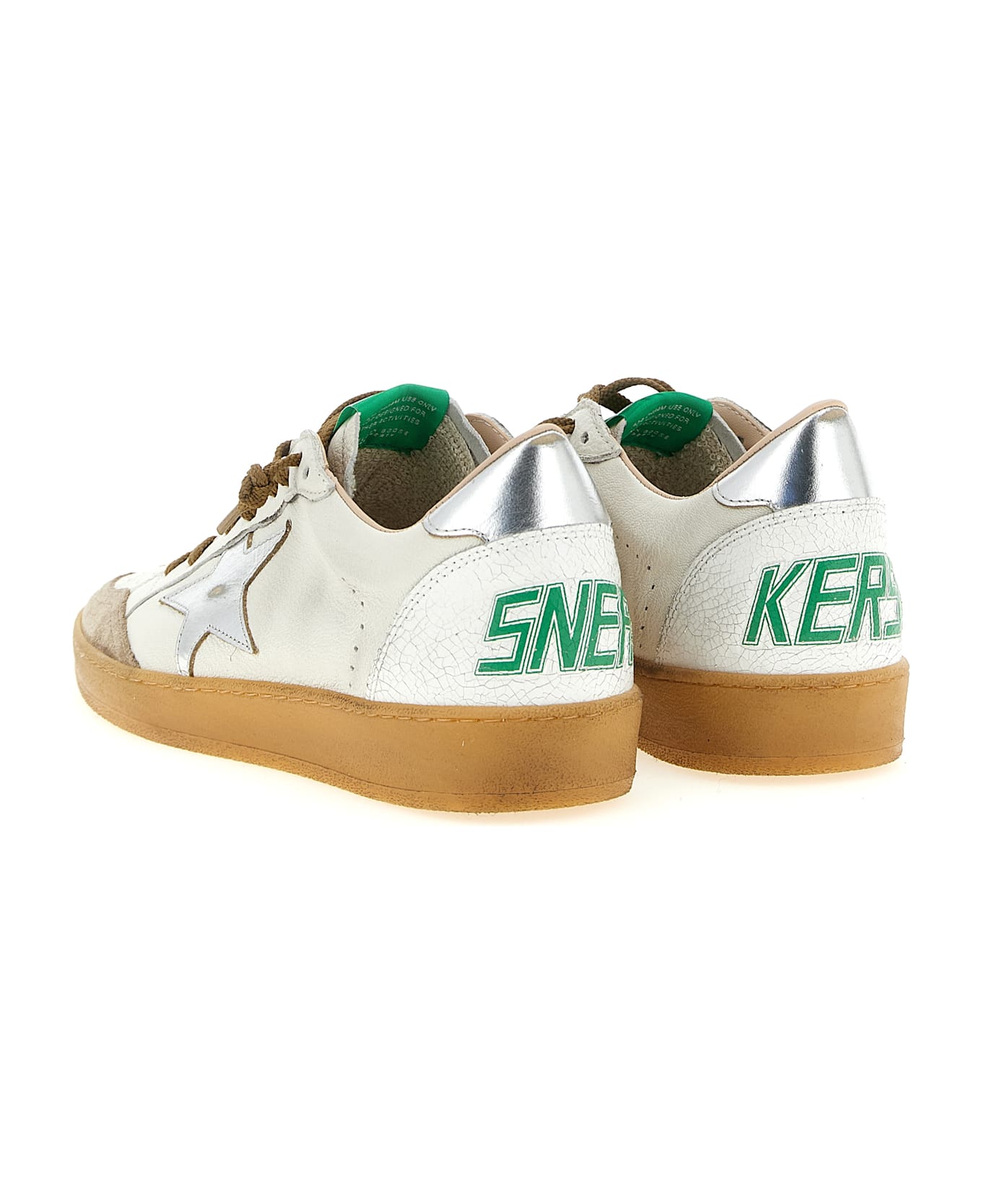 Golden Goose 'ball Star' Sneakers - Silver
