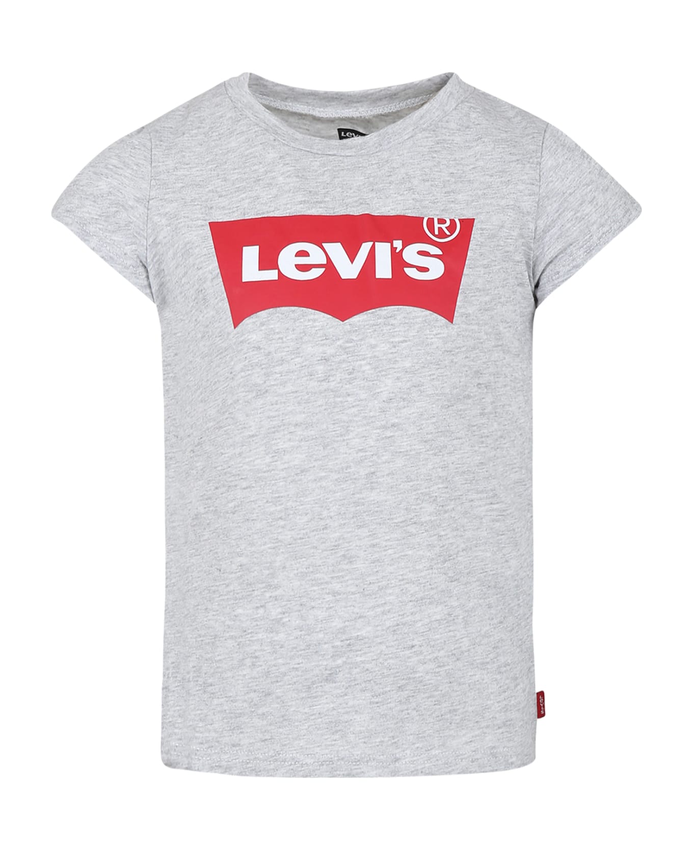 Levi's Grey T-shirt For Girl With Logo - Grey