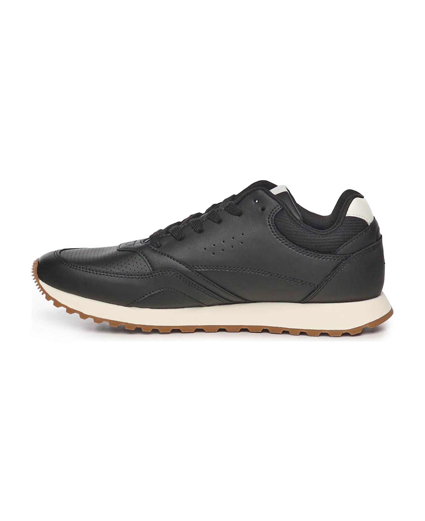 Tommy Hilfiger Leather Sneakers - Black