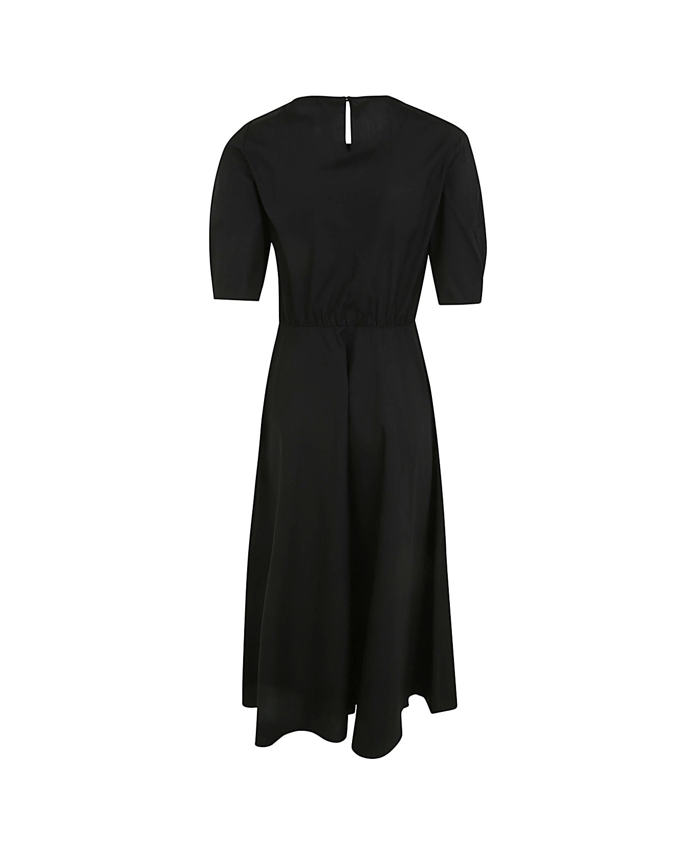 N.21 Short Sleeve Midi Dress - Black