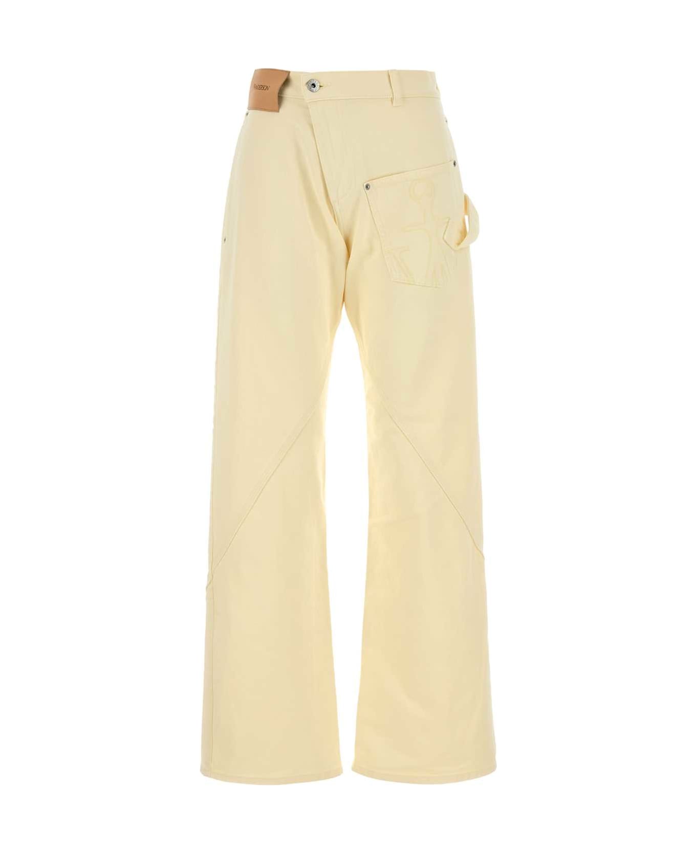 J.W. Anderson Pastel Yellow Denim Jeans - LEMON