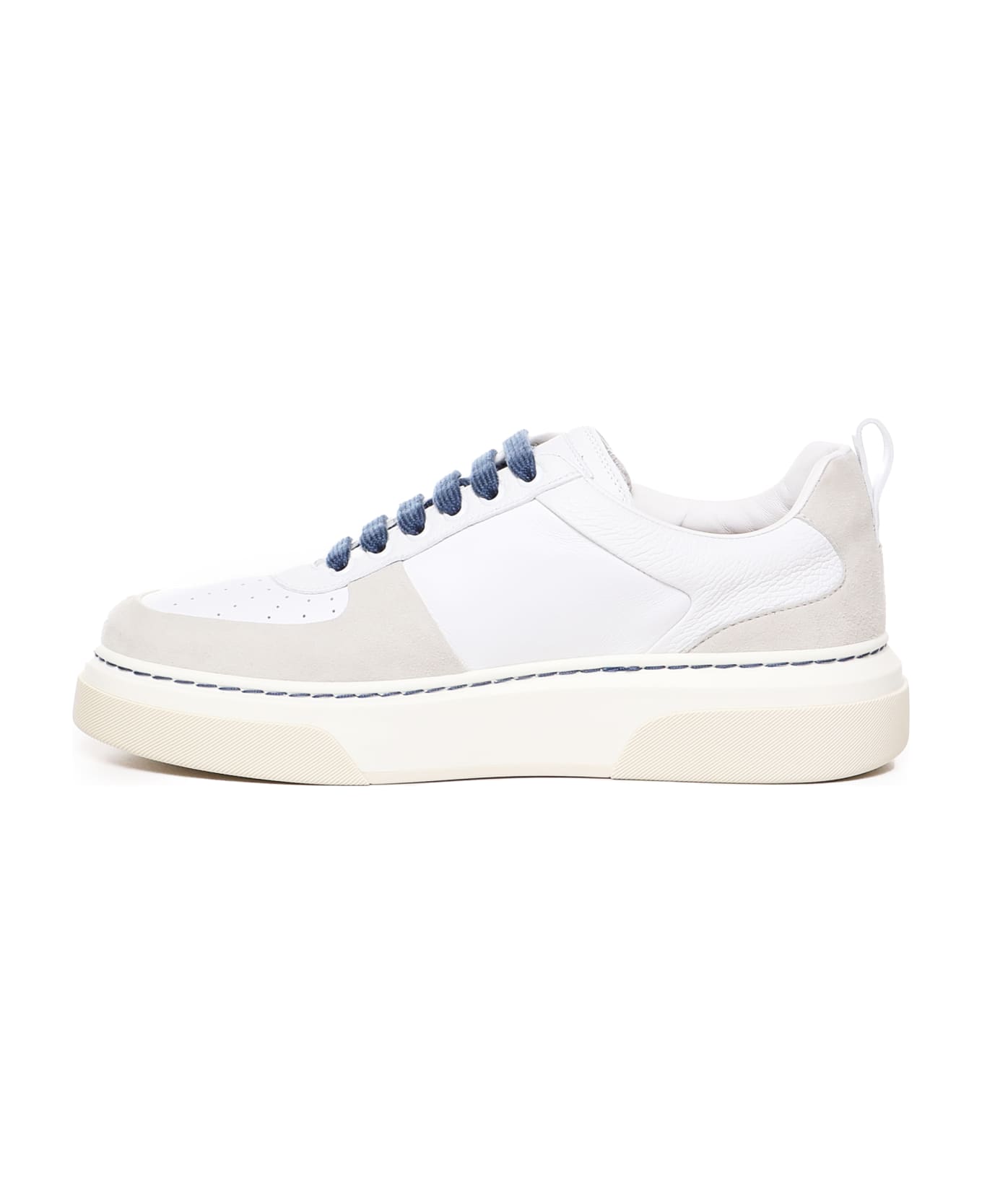 Ferragamo Sneakers In Calfskin - White