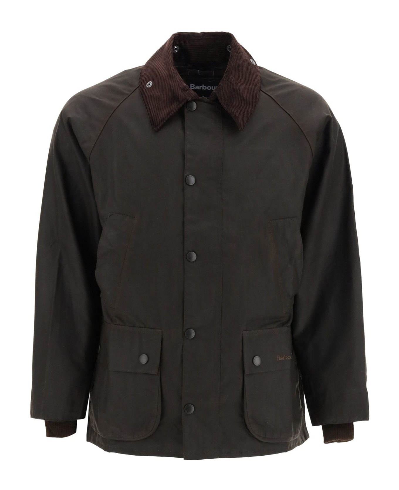 Barbour Classic Bedal Jacket In Waxed Cotton - Olive
