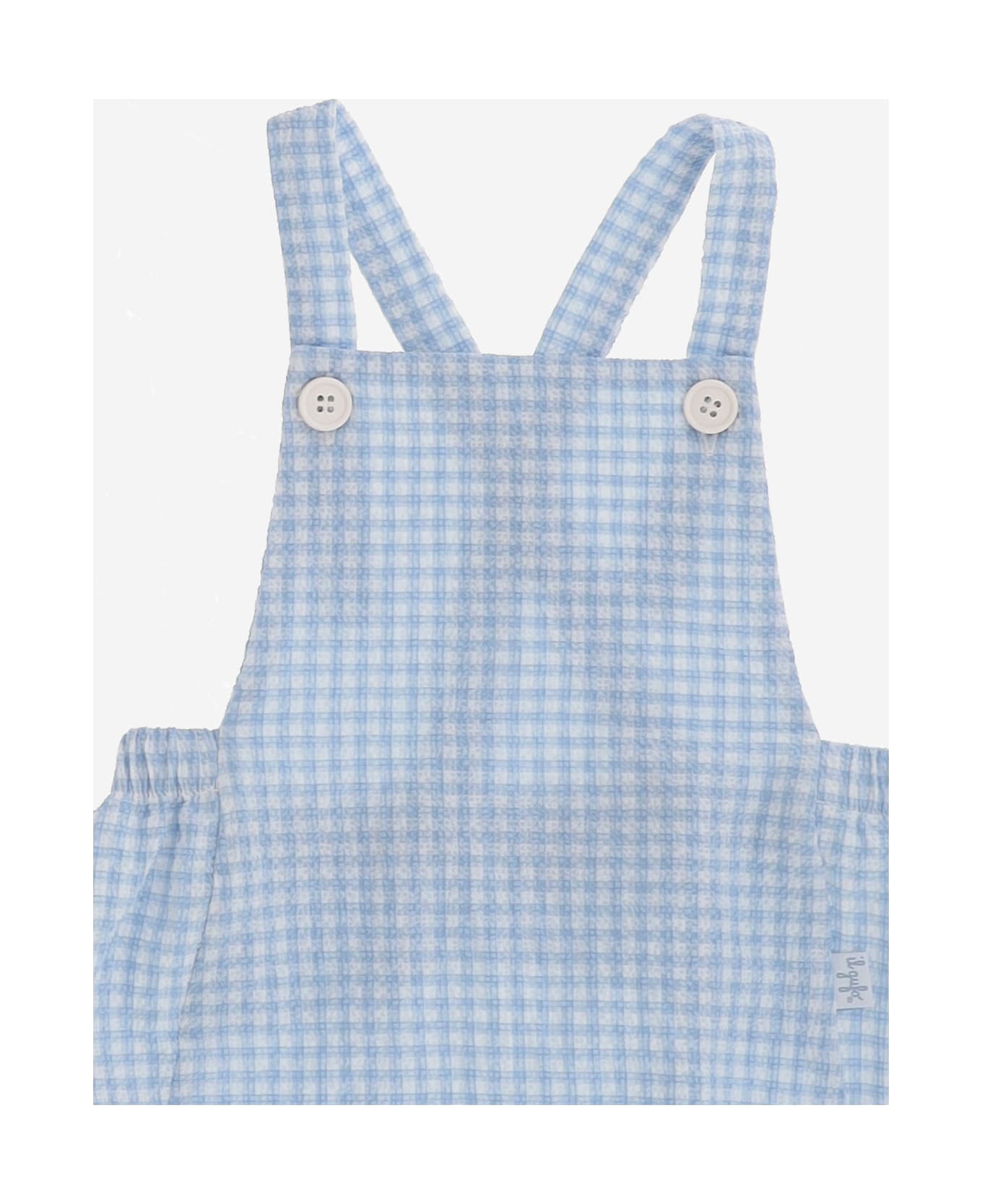 Il Gufo Jumpsuit And Bodysuit Set - Clear Blue