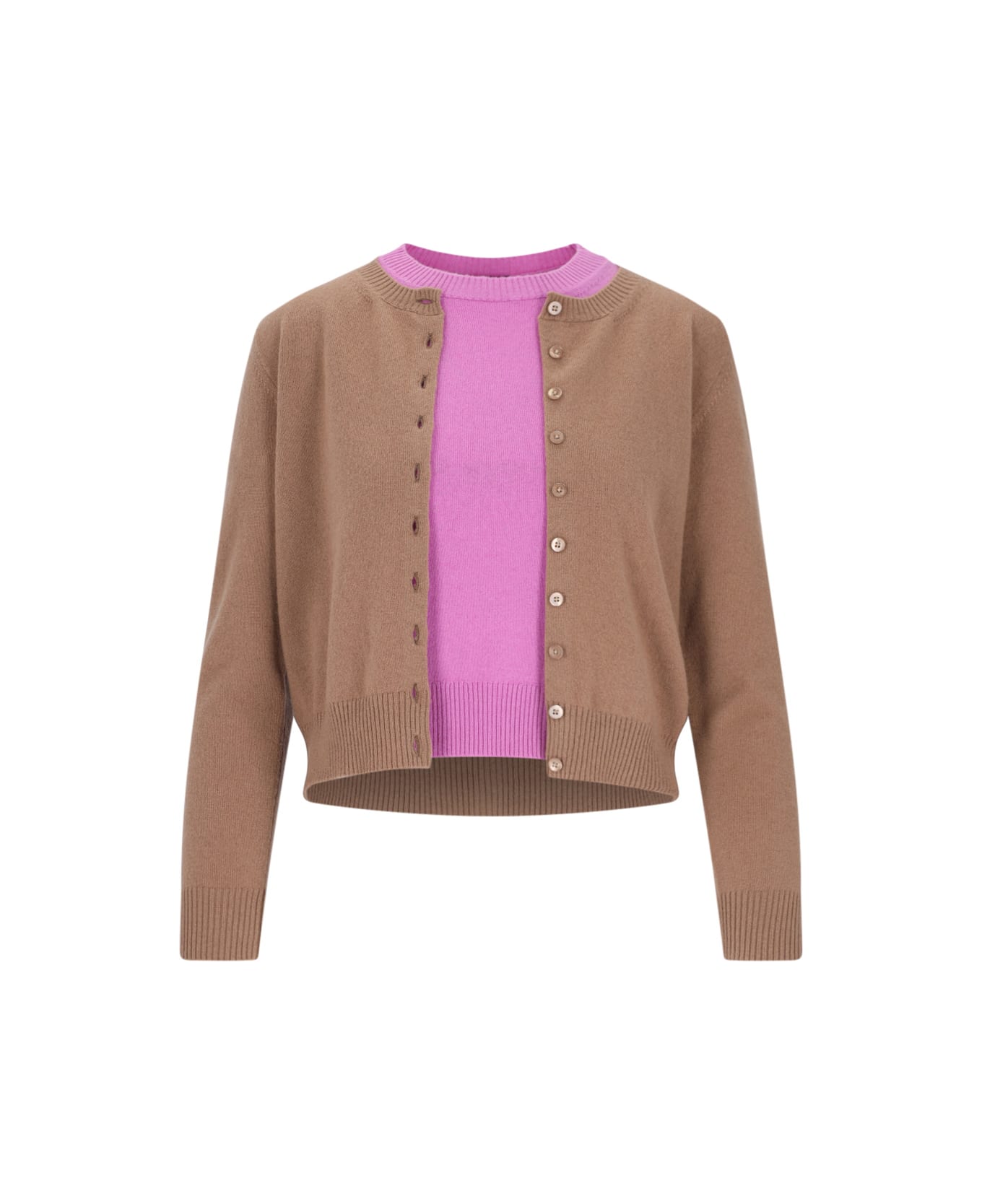 Canessa "twinset In Cashmere" - Brown