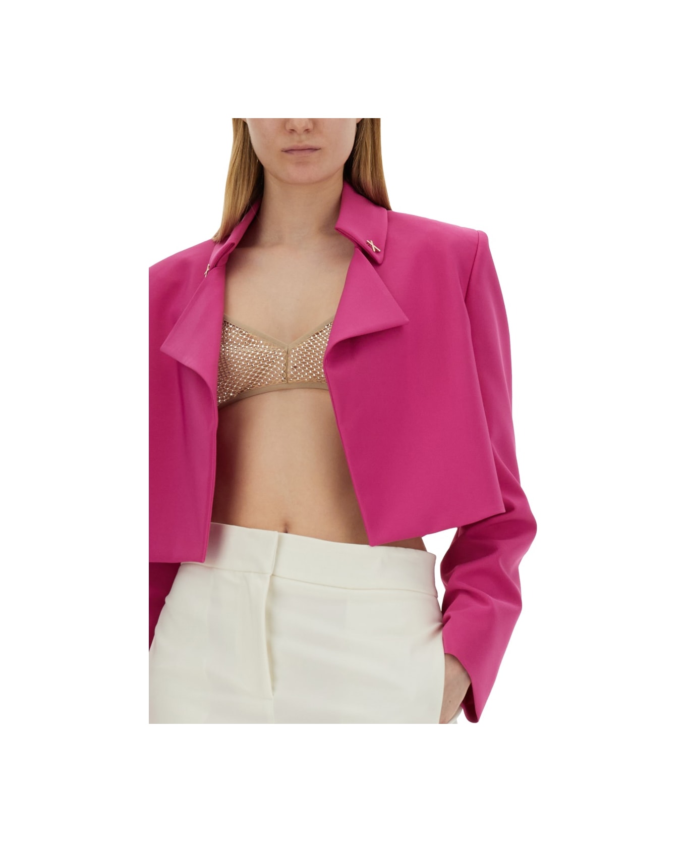 Genny Cropped Jacket - FUXIA ジャケット