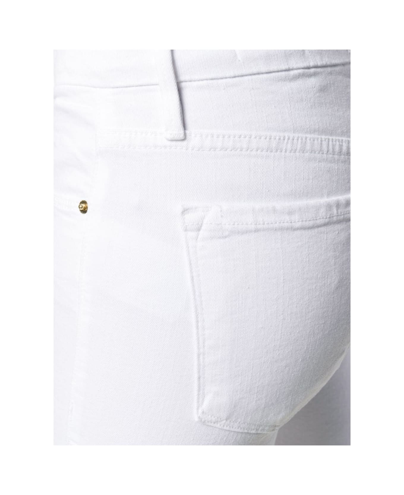 Frame Jeans Le Crop Mini Boot - Blanc