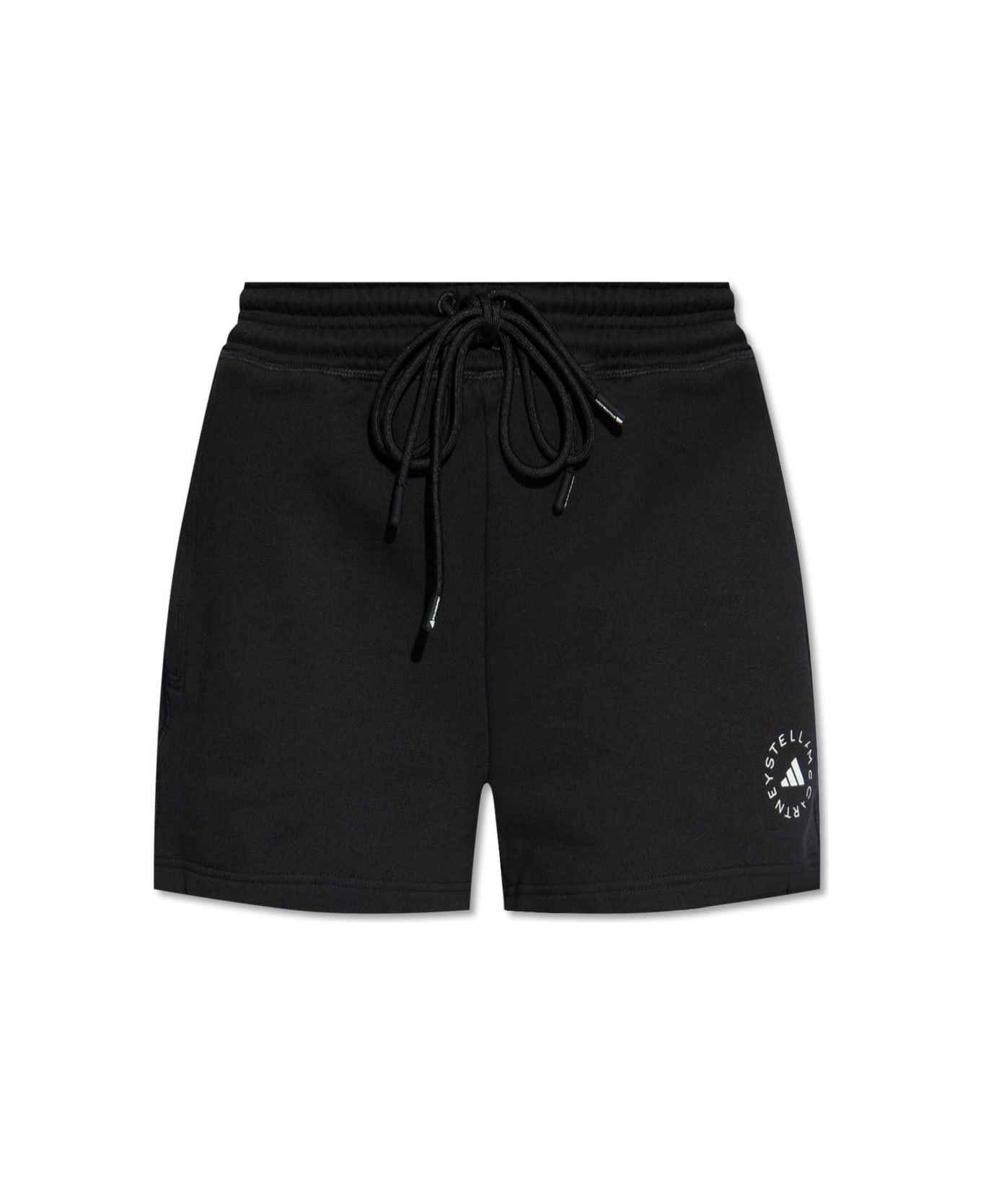 Adidas by Stella McCartney Shorts With Logo - Black ショートパンツ