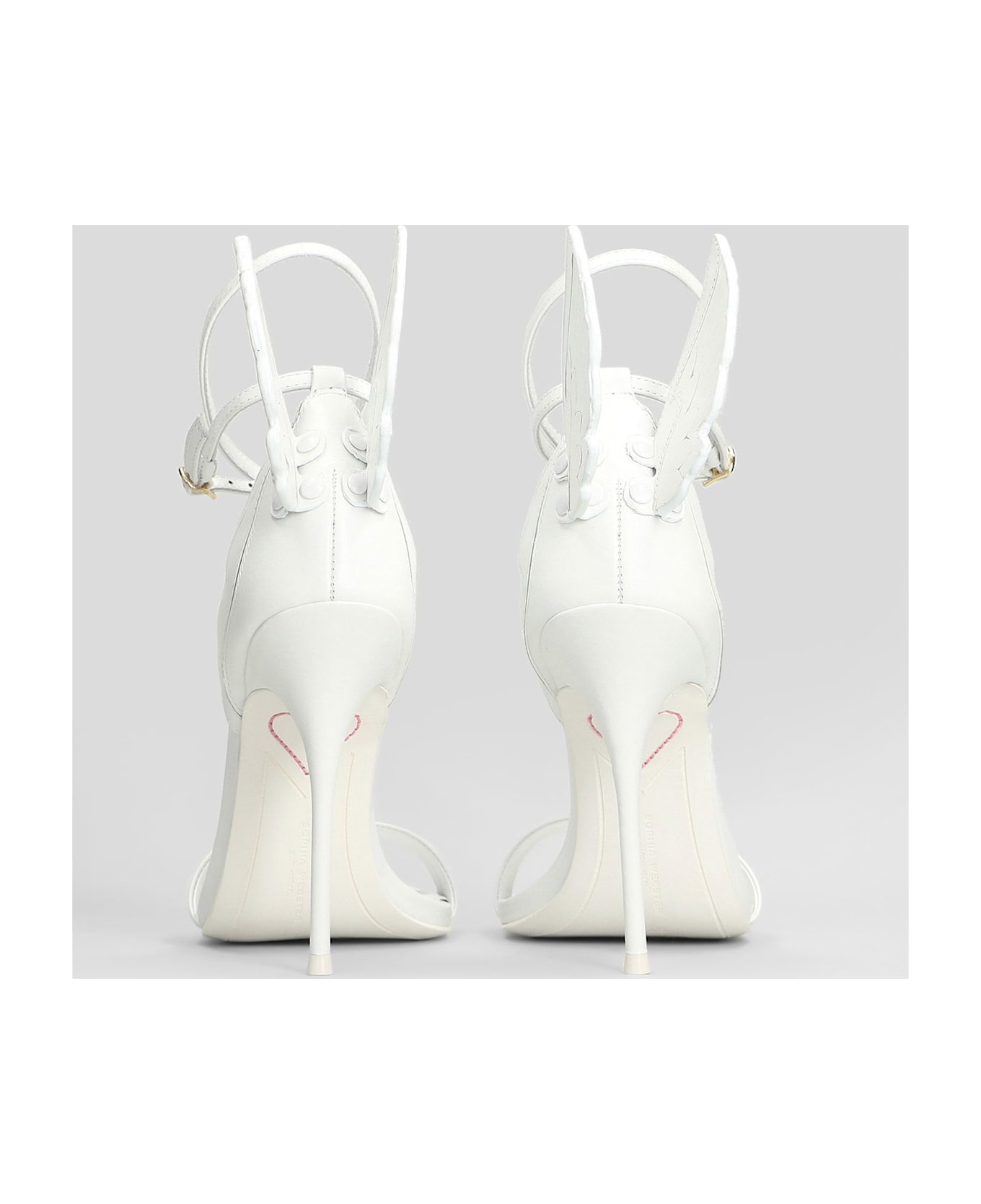 Sophia Webster Cherub Sandals In White Leather - white