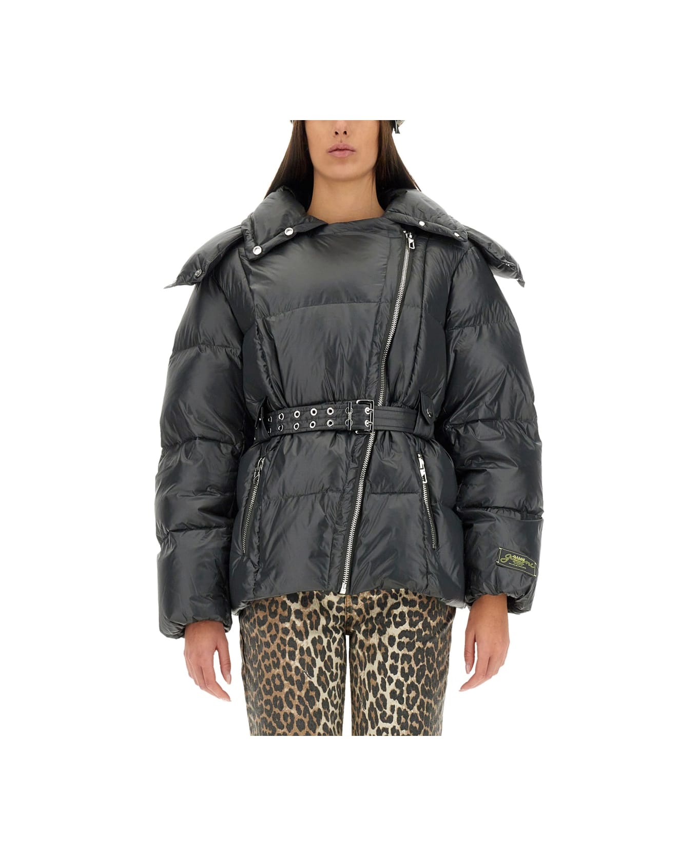 Ganni Nylon Jacket - BLACK