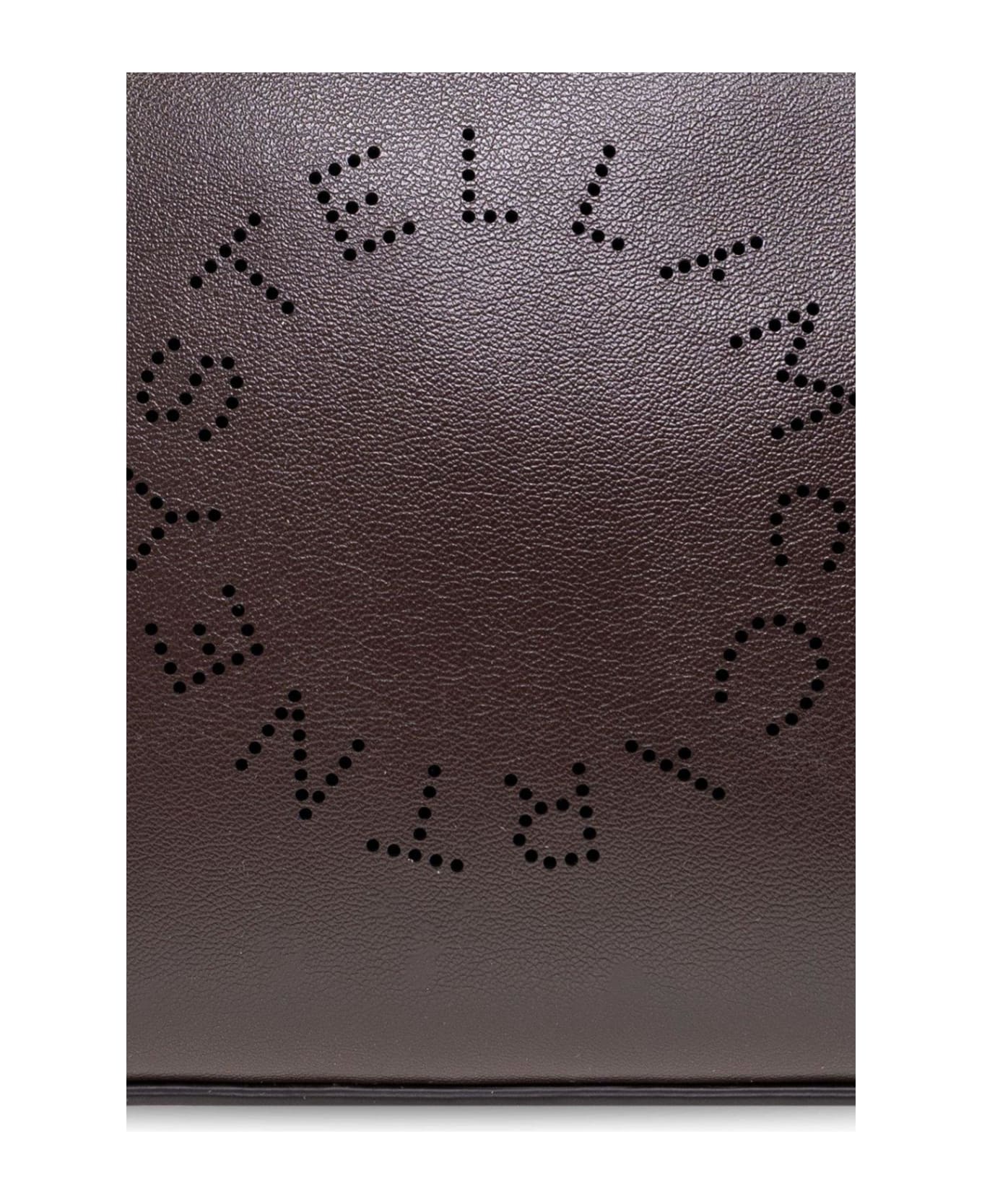 Stella McCartney Logo Perforated Zip-up Beauty Case - Brown