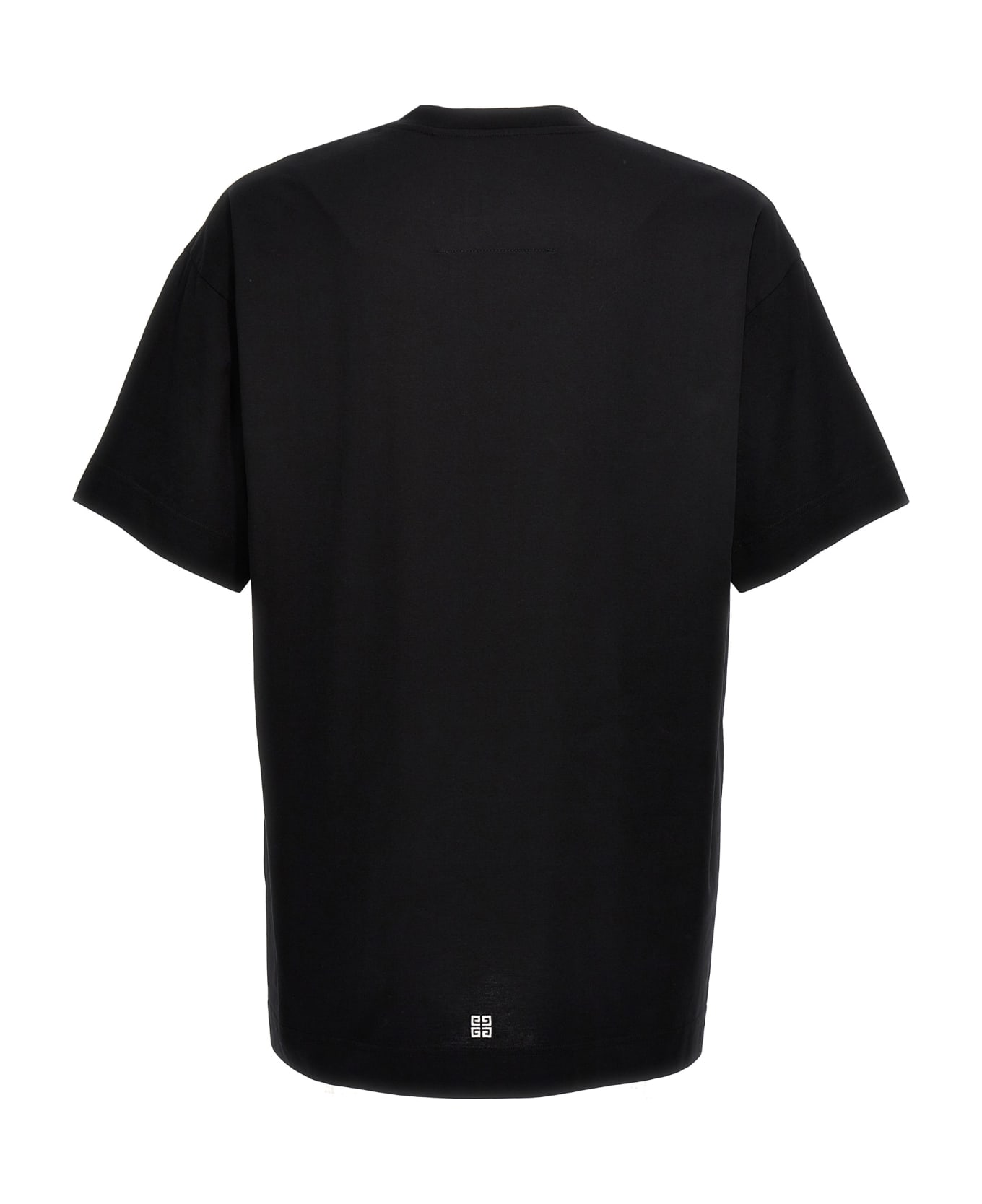 Givenchy Logo Embroidery T-shirt - Black シャツ