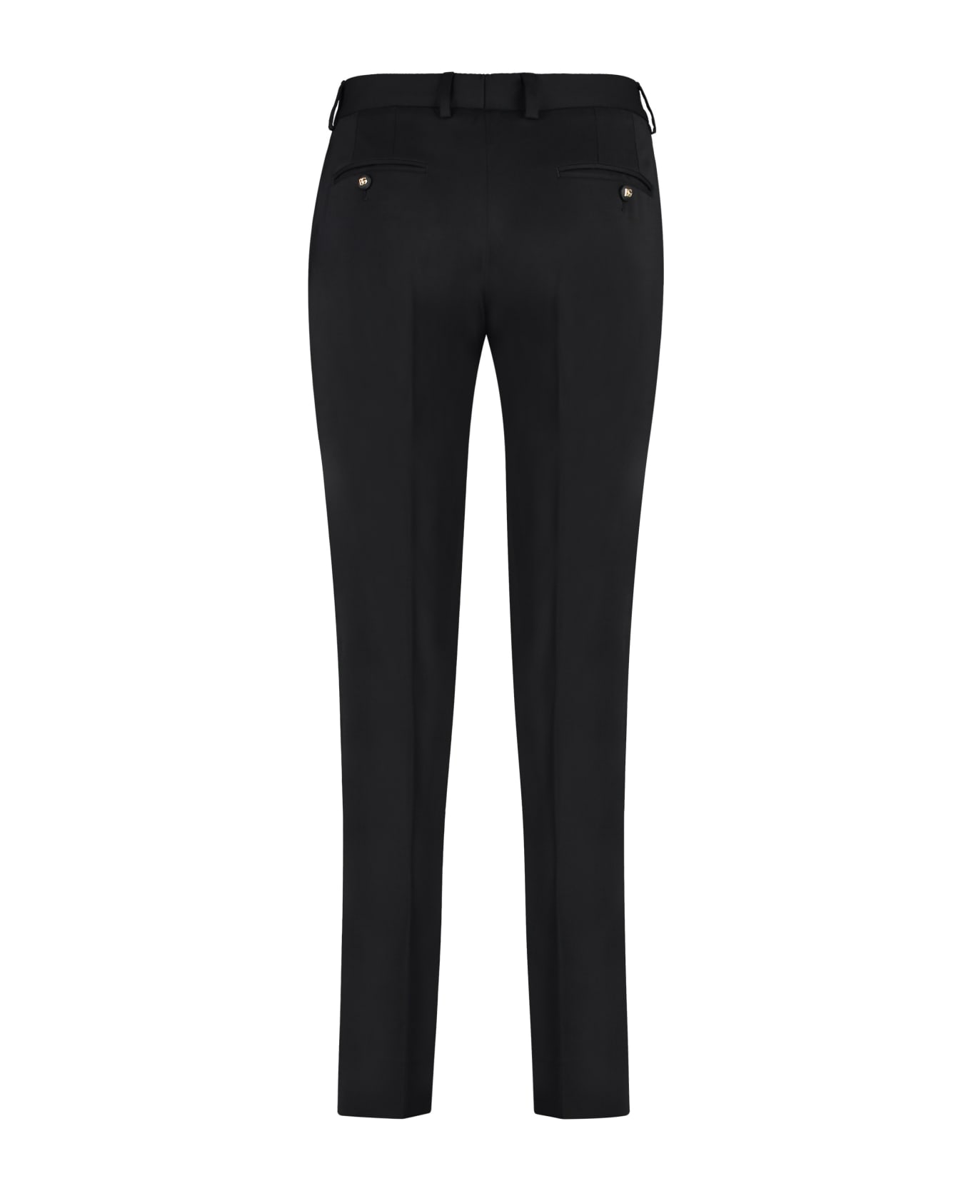 Dolce & Gabbana Stretch Gabardine Trousers - black