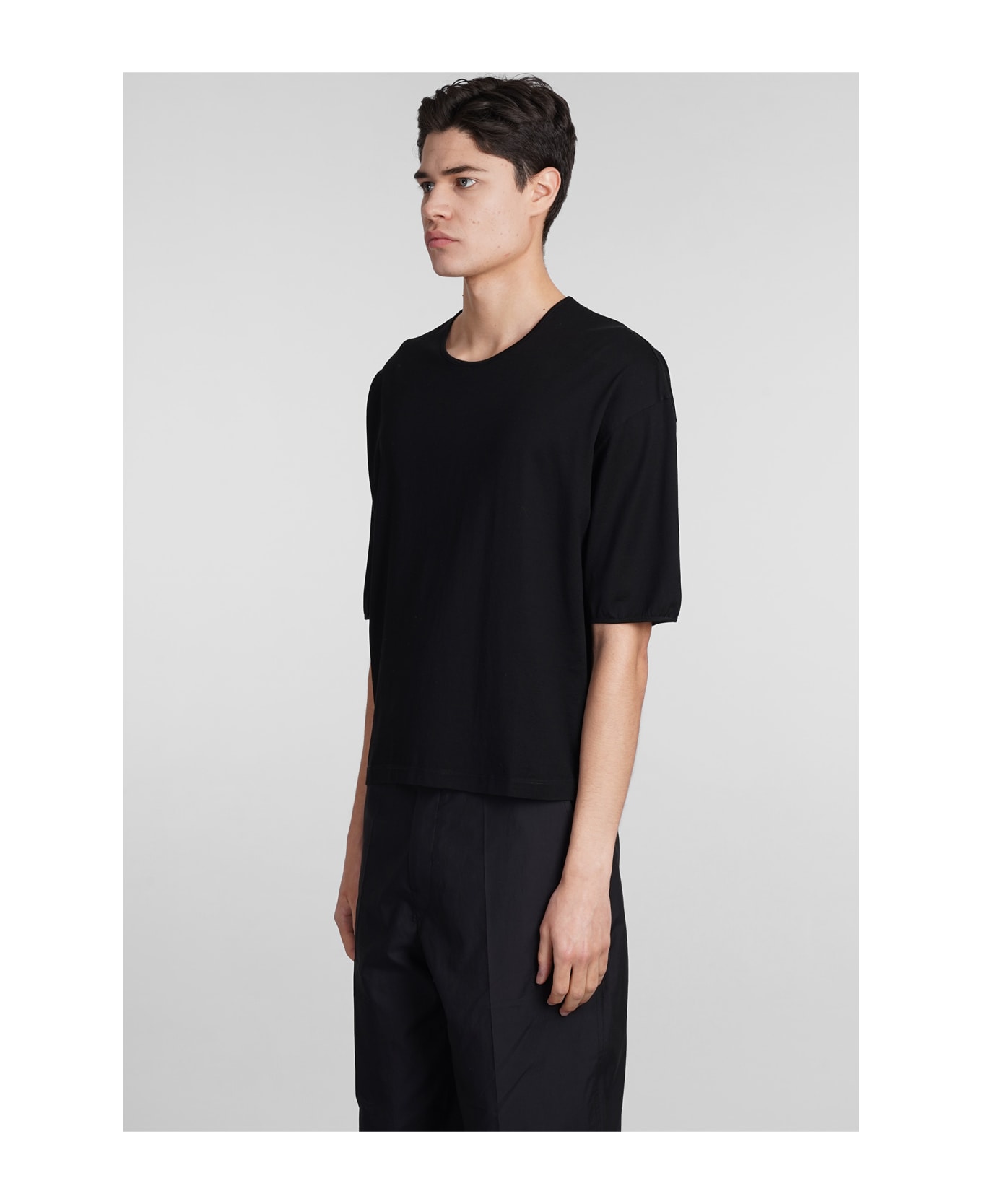 Lemaire T-shirt In Black Cotton - black シャツ
