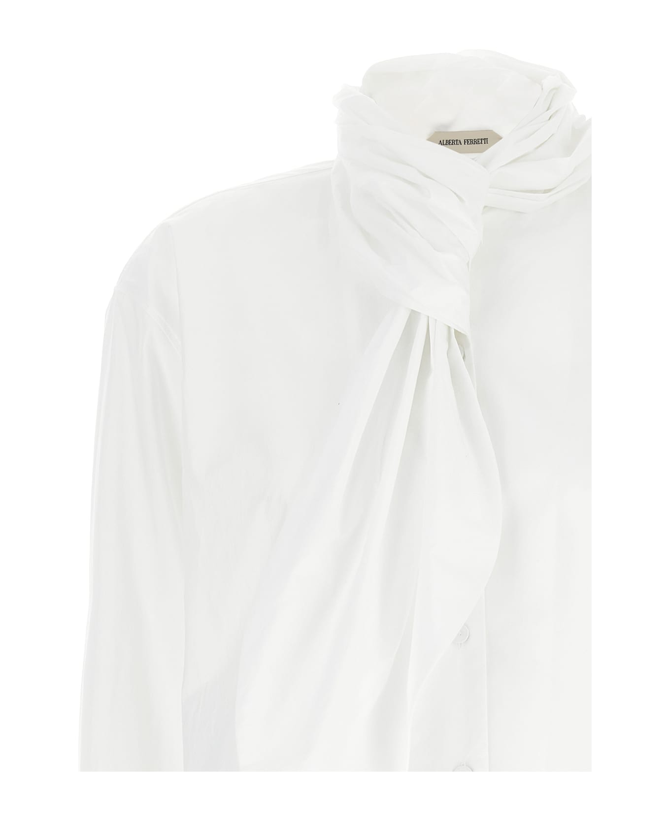 Alberta Ferretti Tie Shirt - White