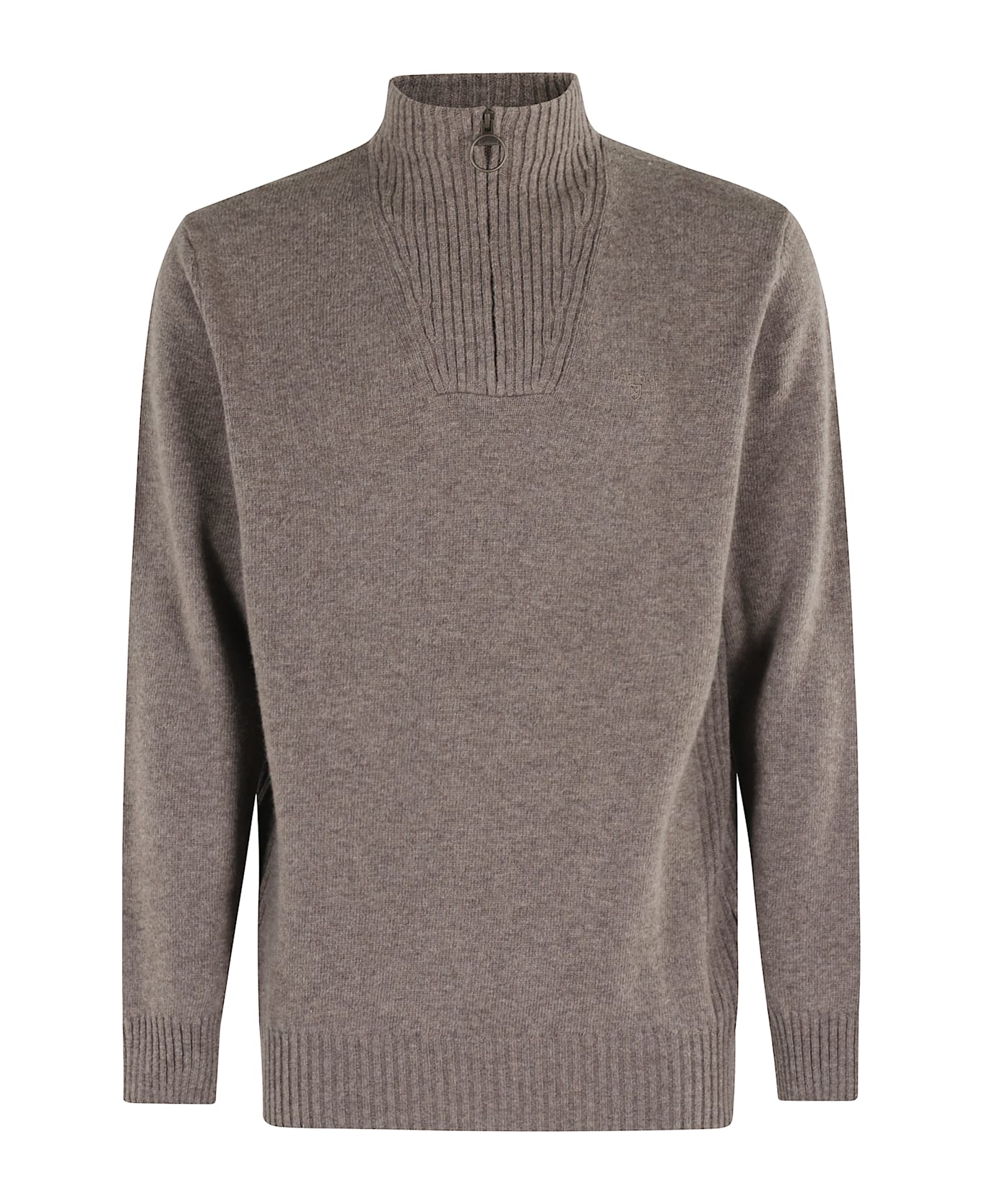 Barbour Essential Half Zip - Dark Stone