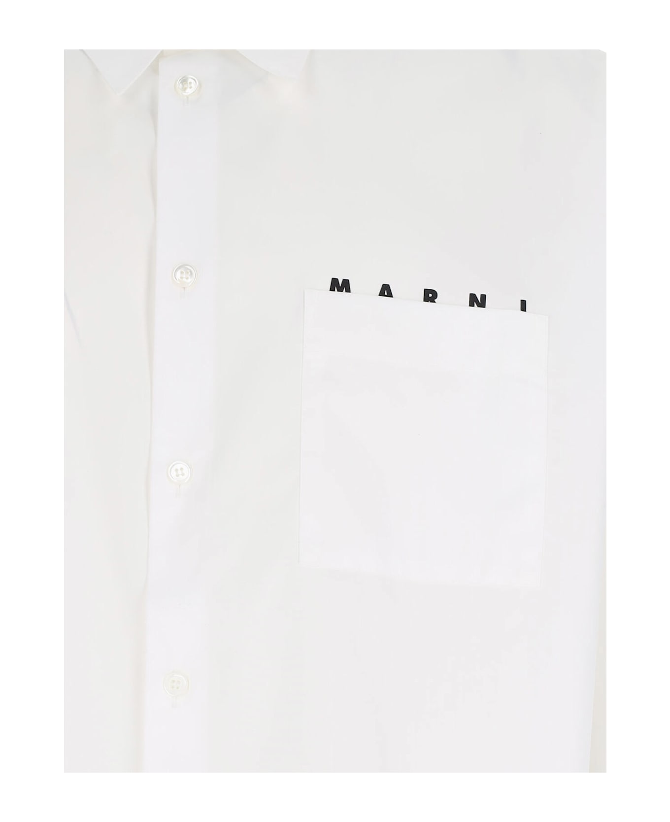 Marni Logo Shirt - LILY WHITE
