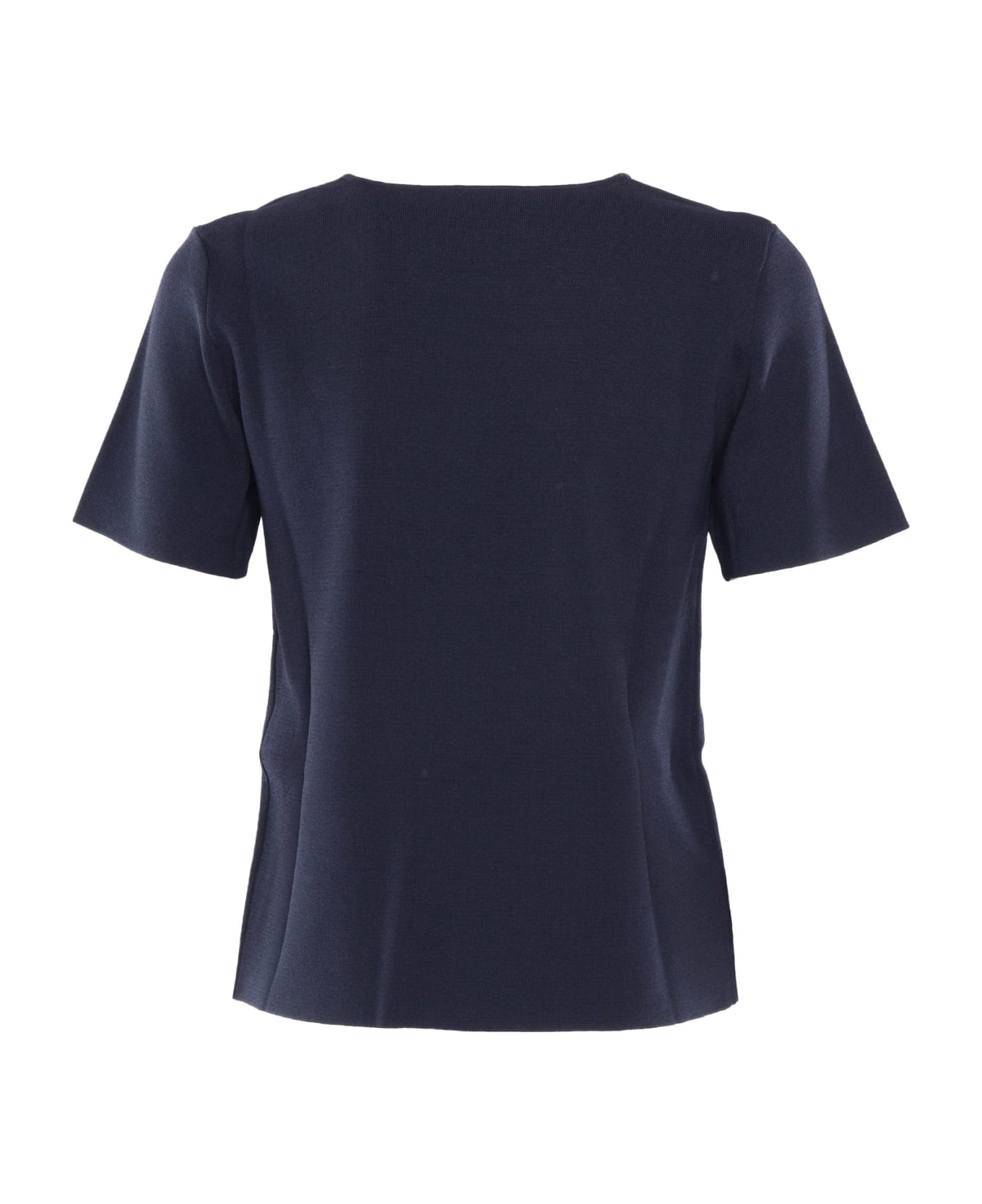 Parosh Blue T-shirt - BLUE ニットウェア