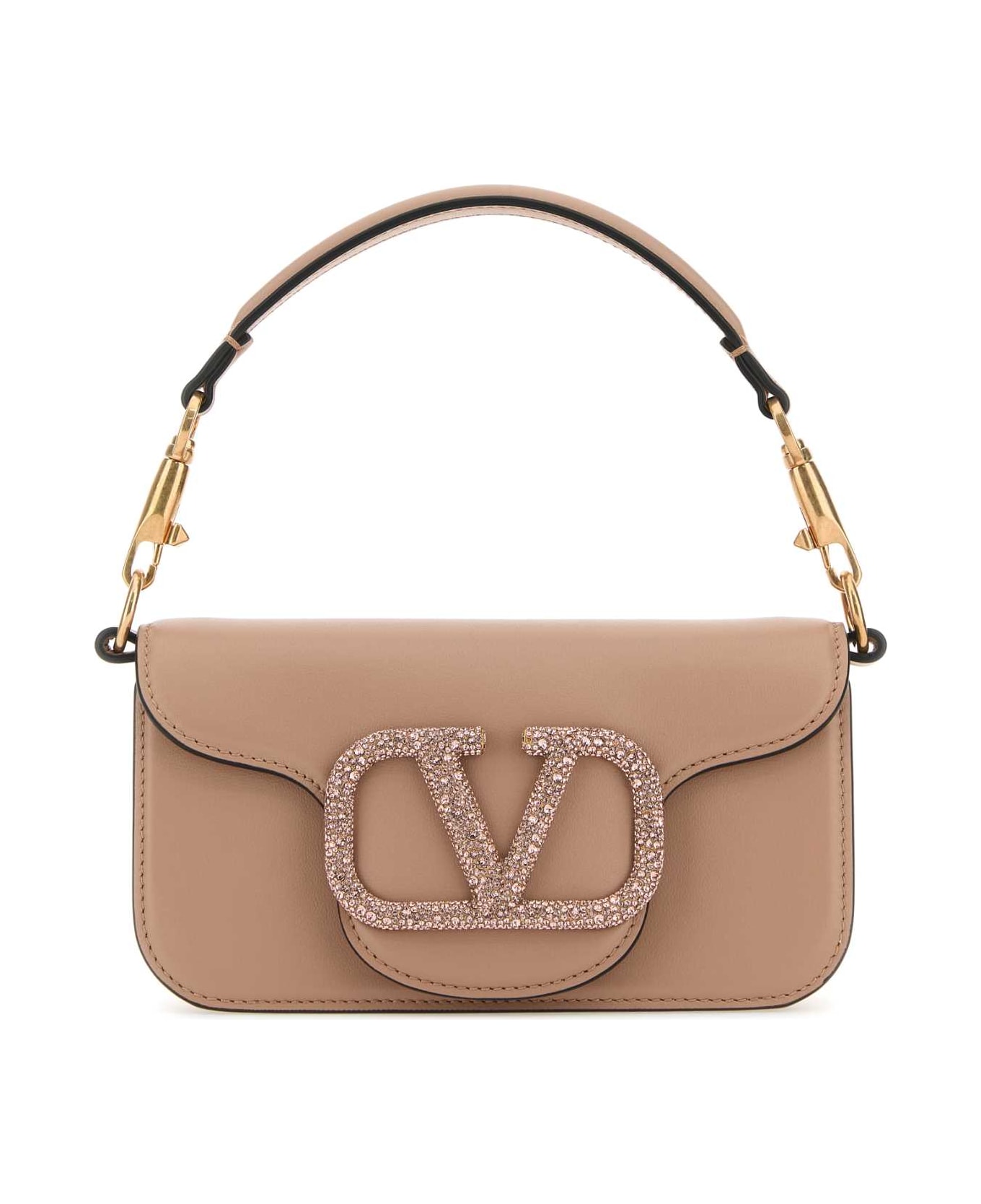 Valentino Garavani Powder Pink Leather Locã² Handbag - ROSECANNELLELIGHTANTIQUEROSEVINTAGE トートバッグ