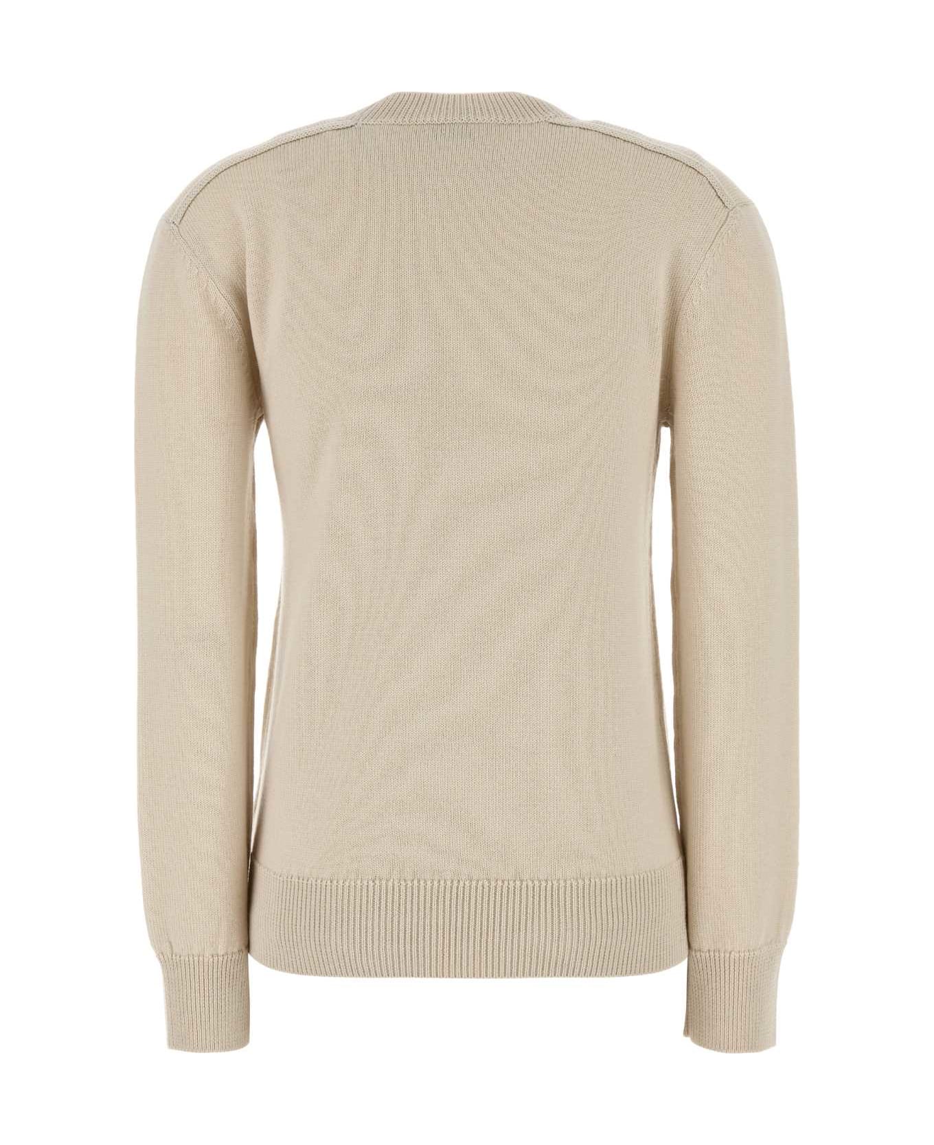 Burberry Sand Wool Sweater - NUTMEG