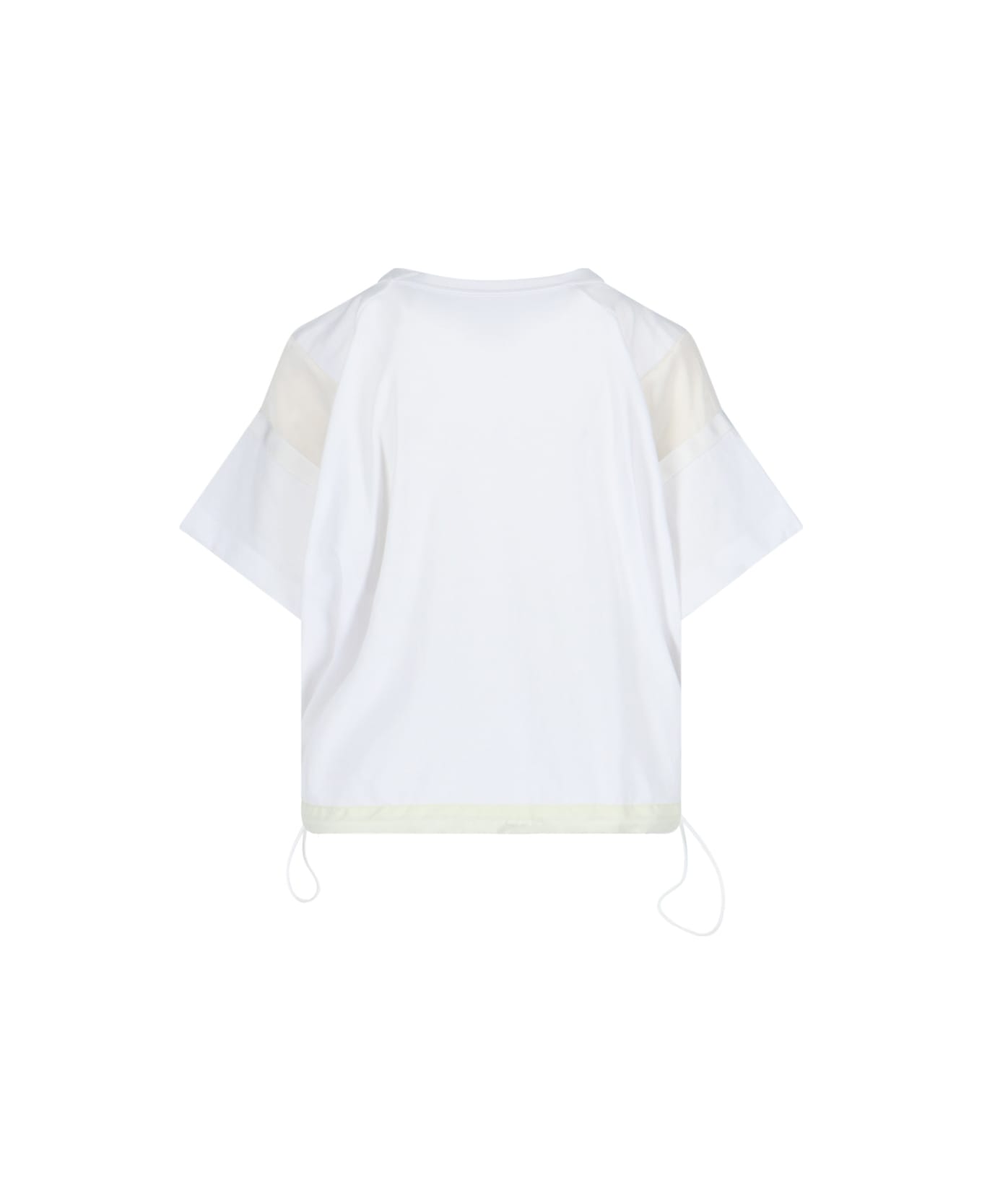 Sacai Nylon Detail T-shirt - White Tシャツ