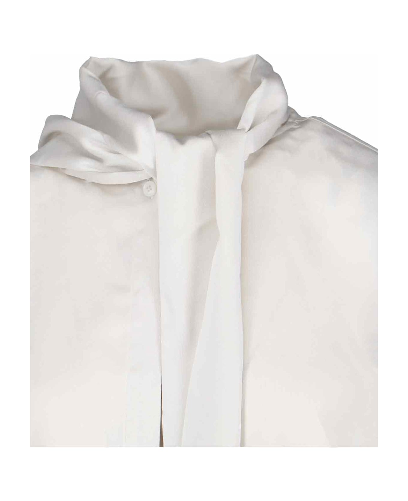 Calvin Klein Blouse With Bow - Cream