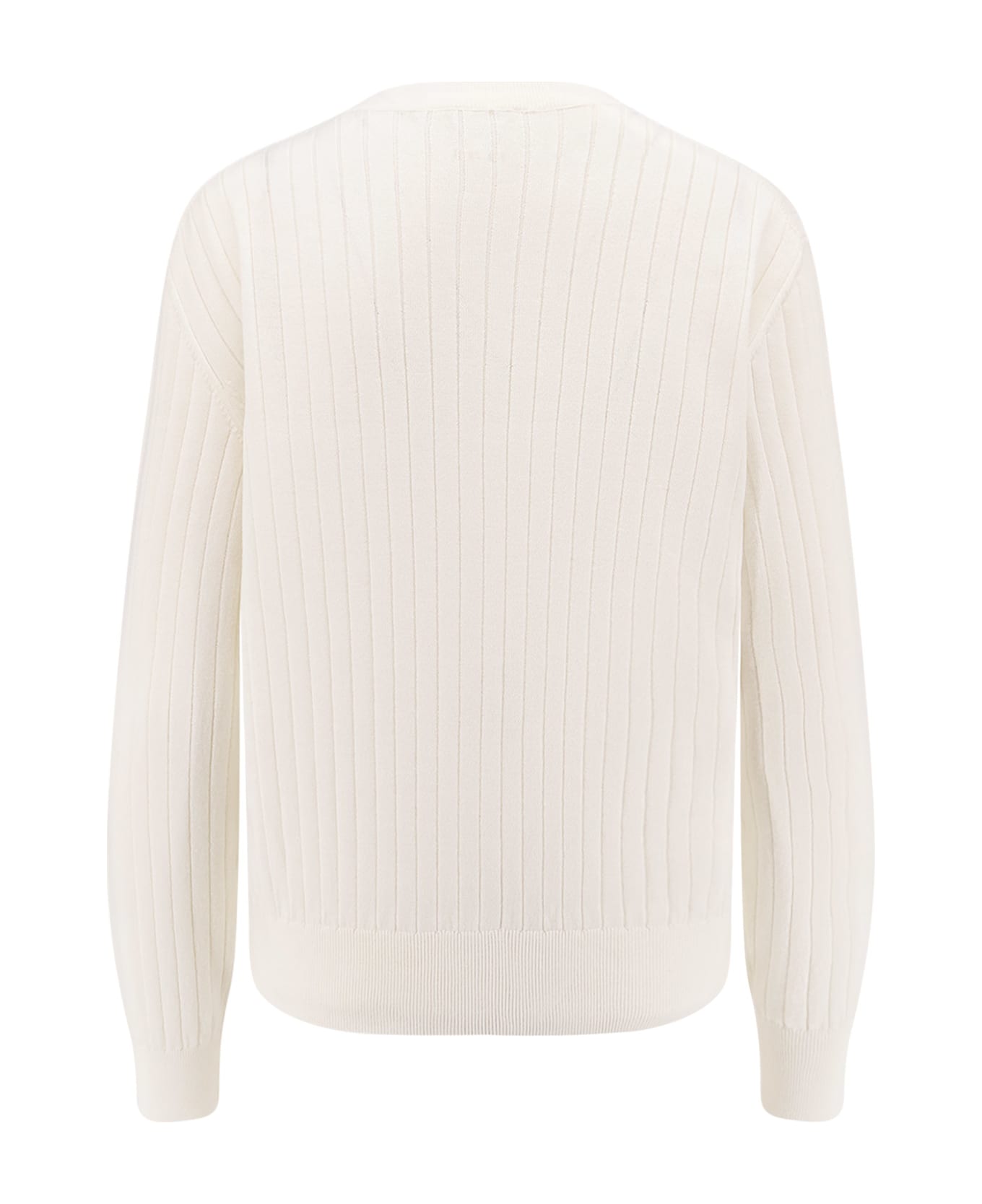 Bottega Veneta Wool Cardigan With Knot Buttons - WHITE