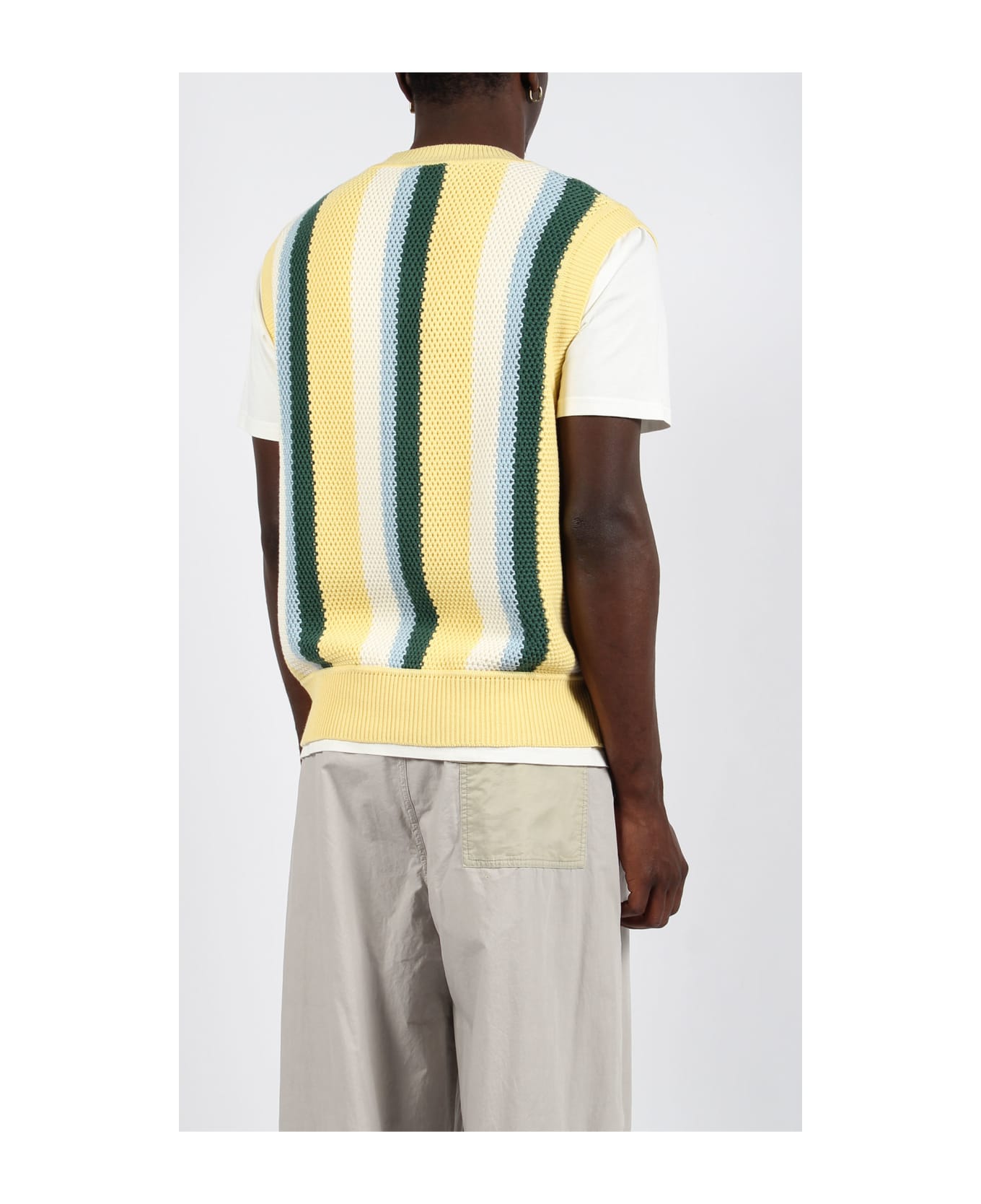 Autry Cotton Knit Vest - Multicolour