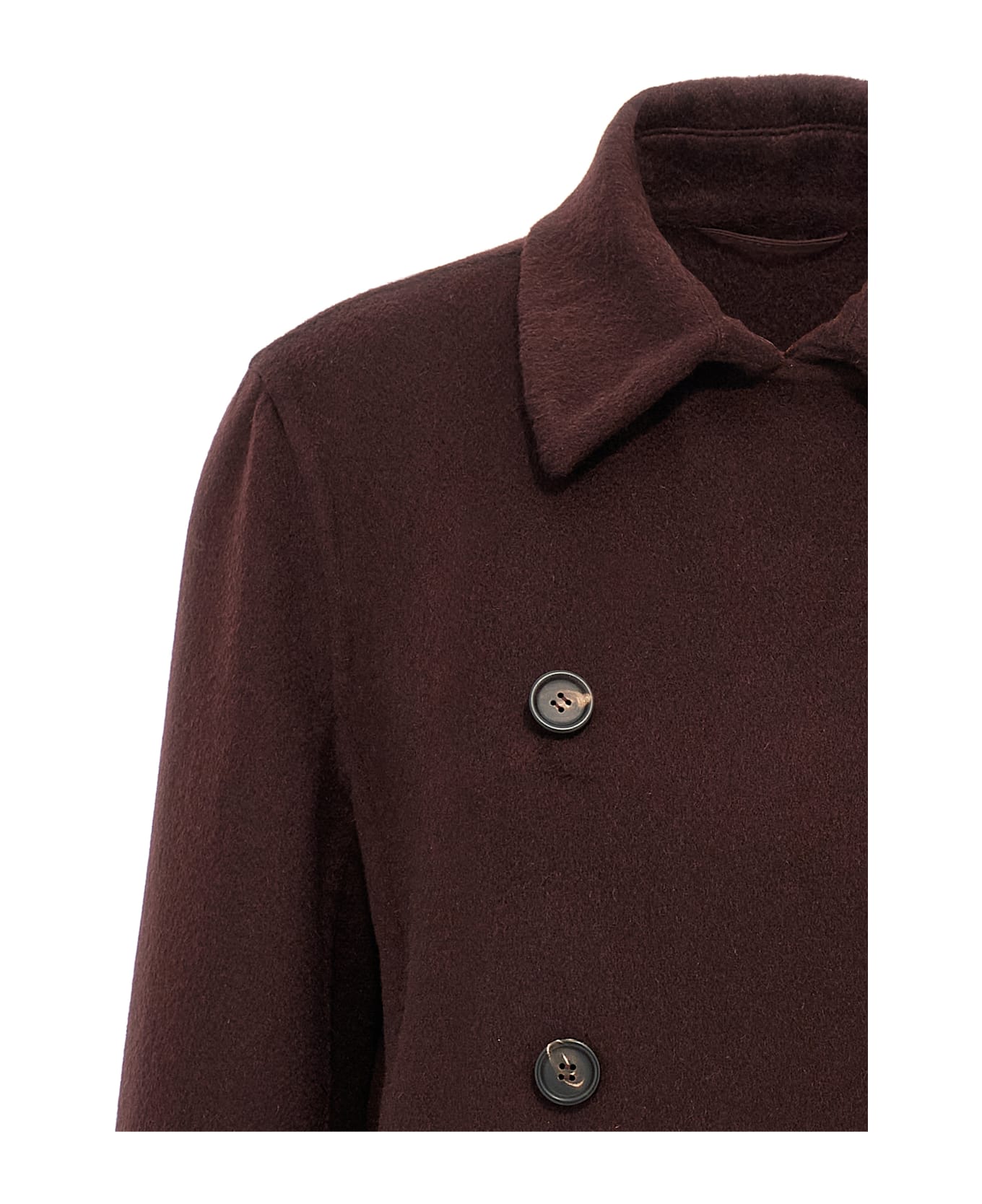 Brunello Cucinelli Monile Cashmere Coat - Bordeaux