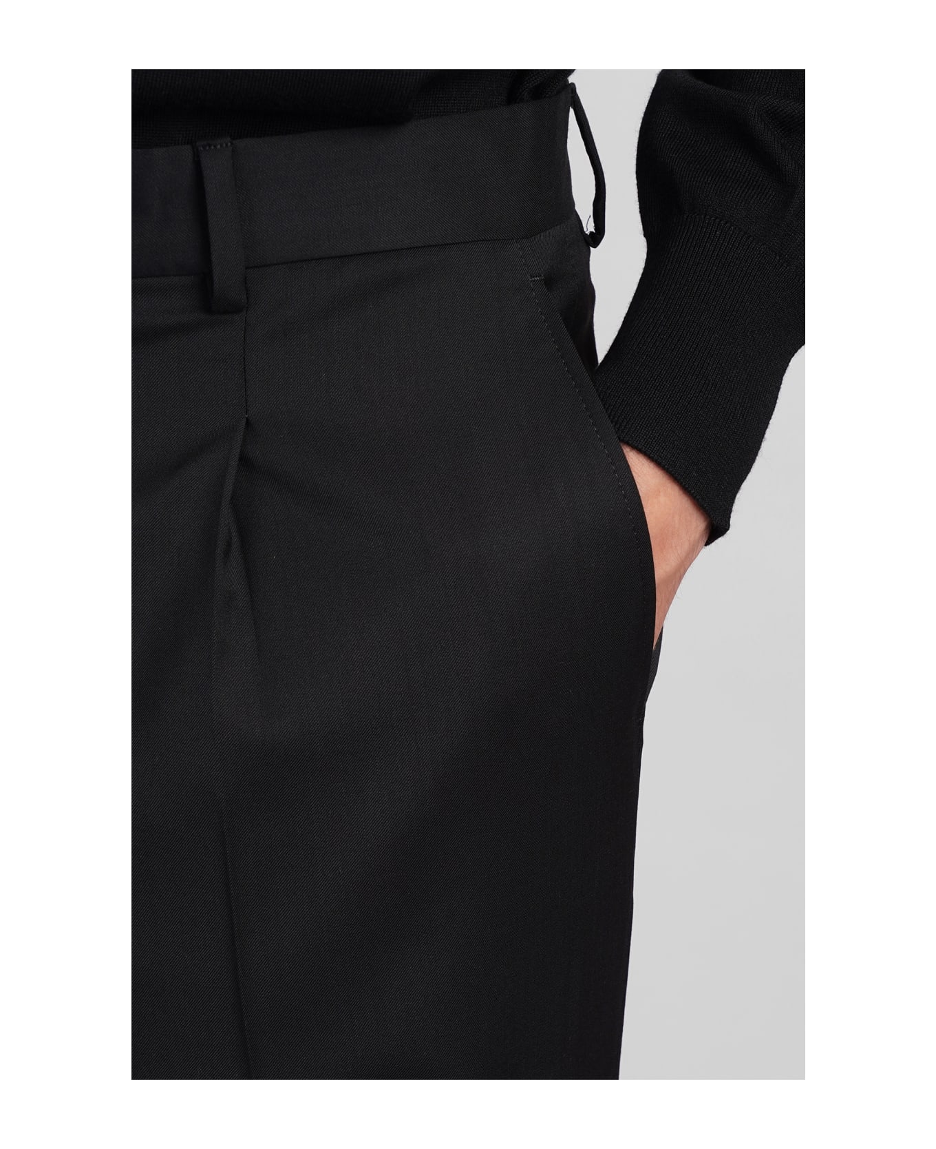 costumein Valerio Pants In Black Wool - black