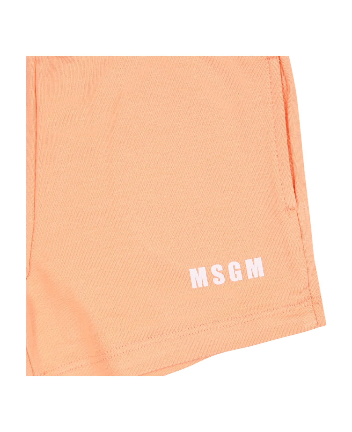 MSGM Orange Set For Babykids With Logo - Orange ボトムス