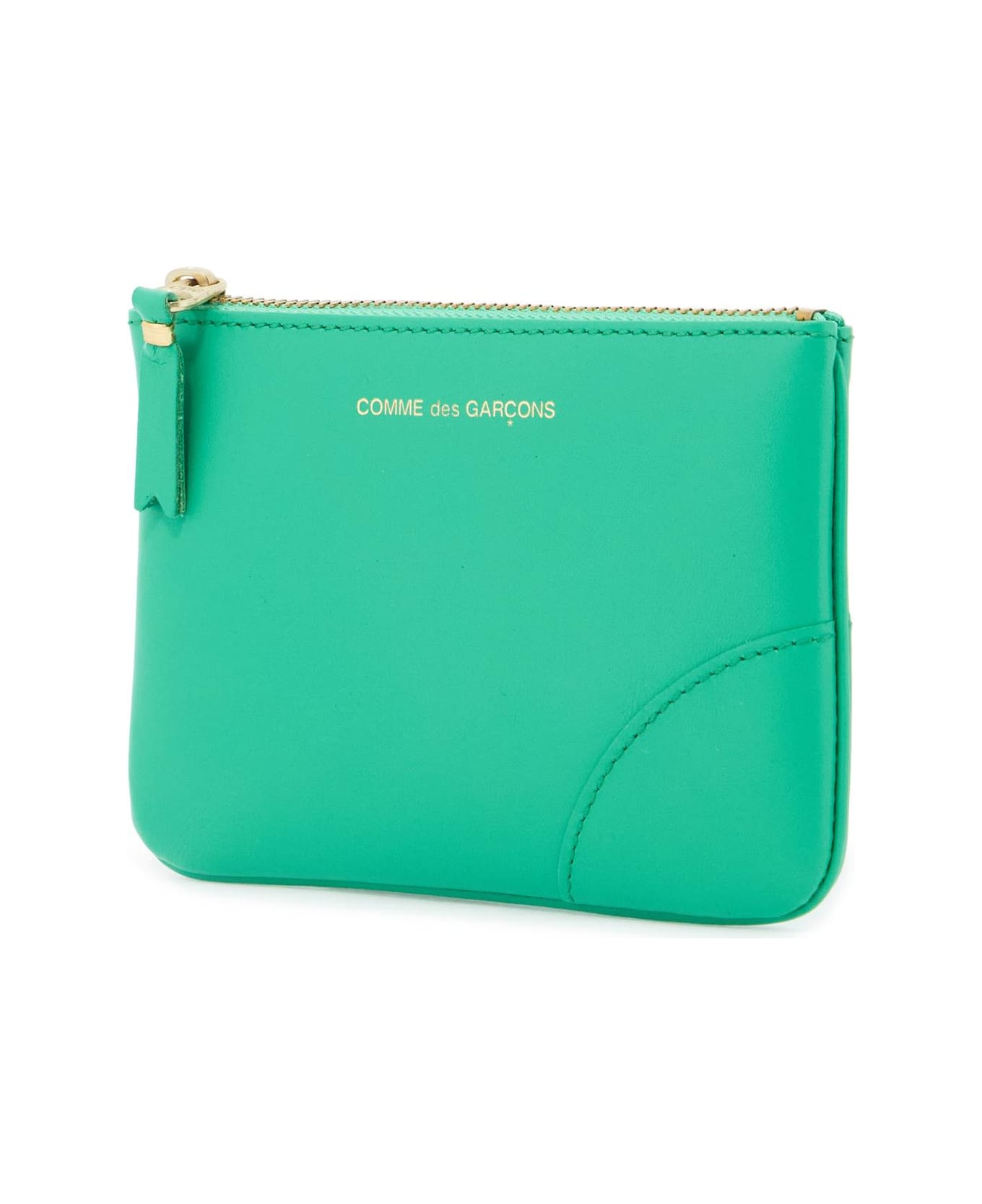 Comme des Garçons Wallet Small Smooth Leather Pouch - GREEN (Green)