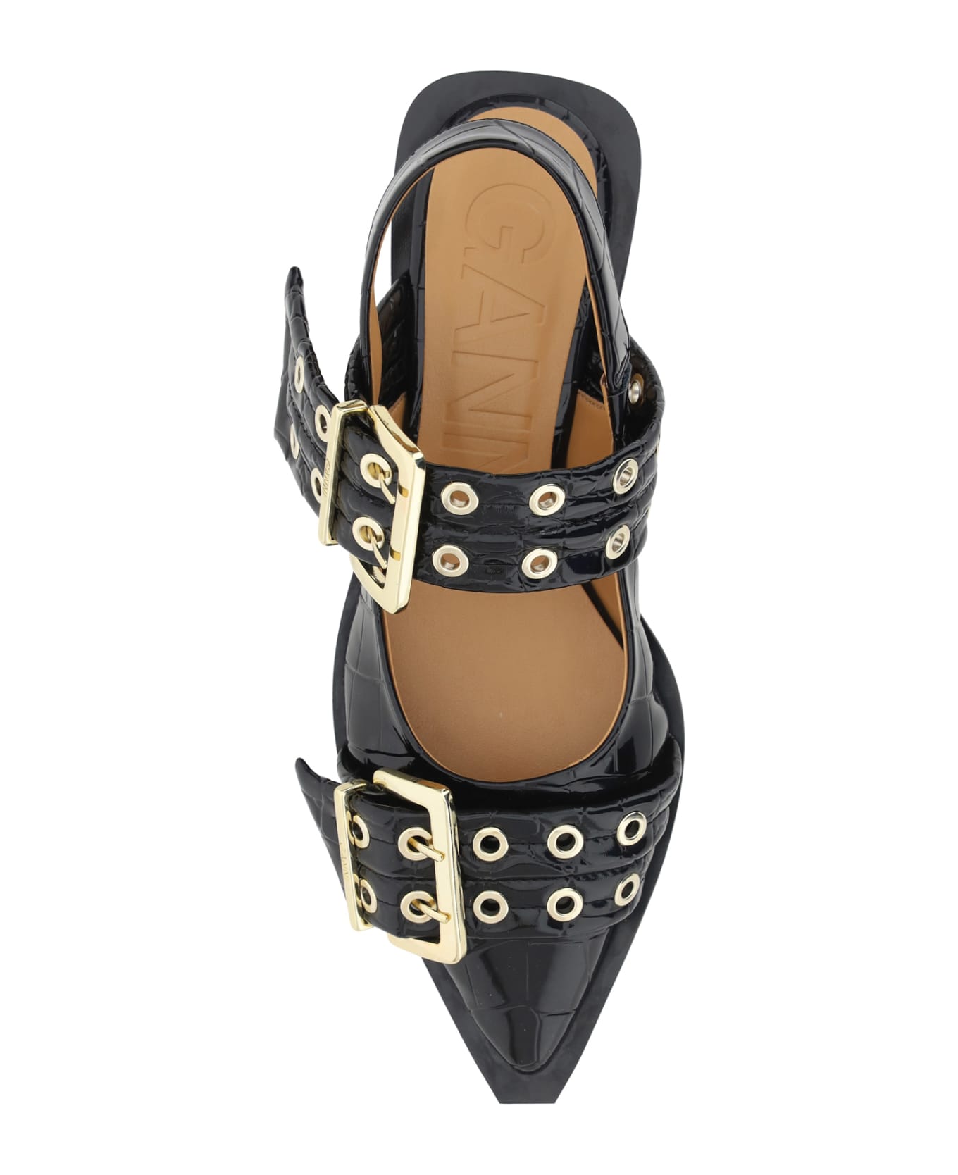 Ganni Feminine Ballerinas - BLACK