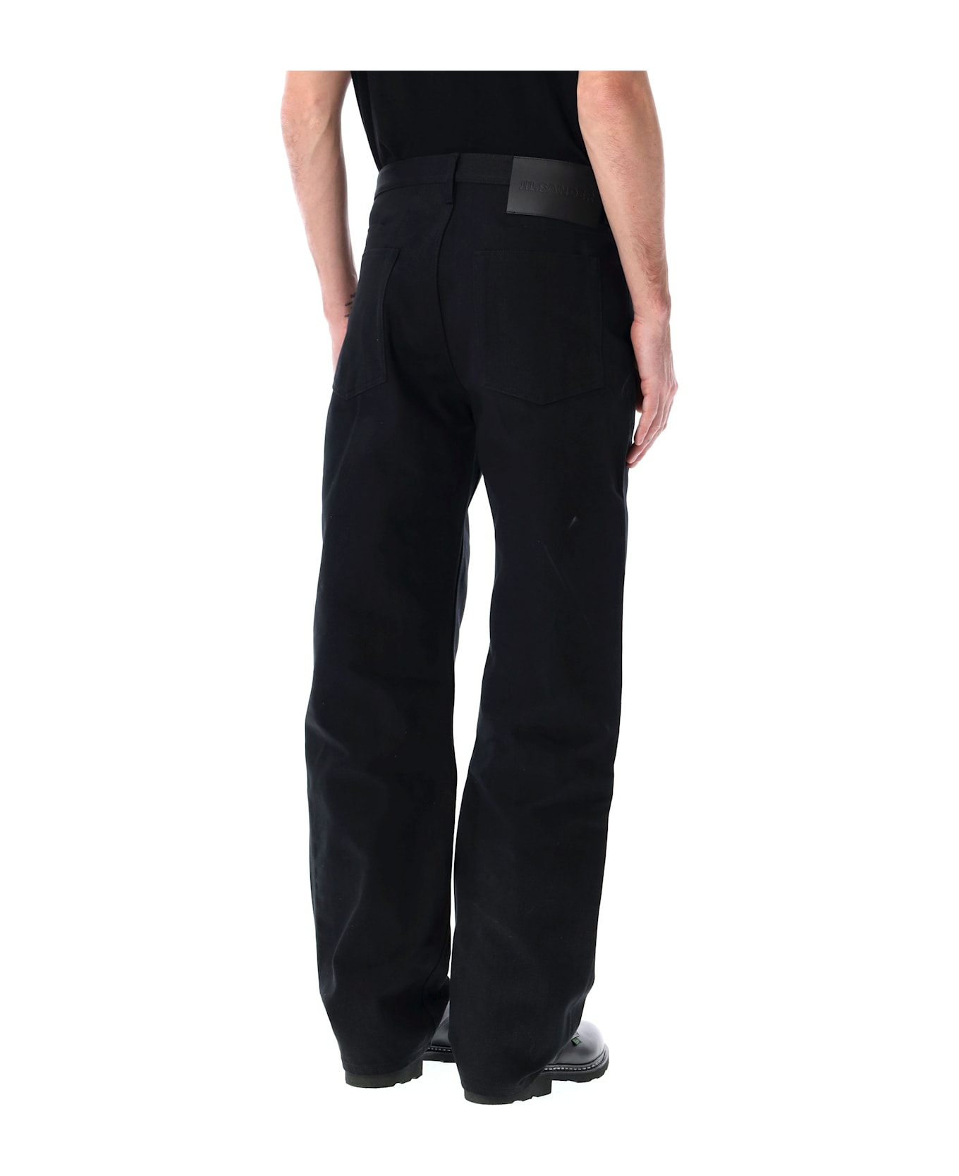 Jil Sander Loose Denim Pants - BLACK