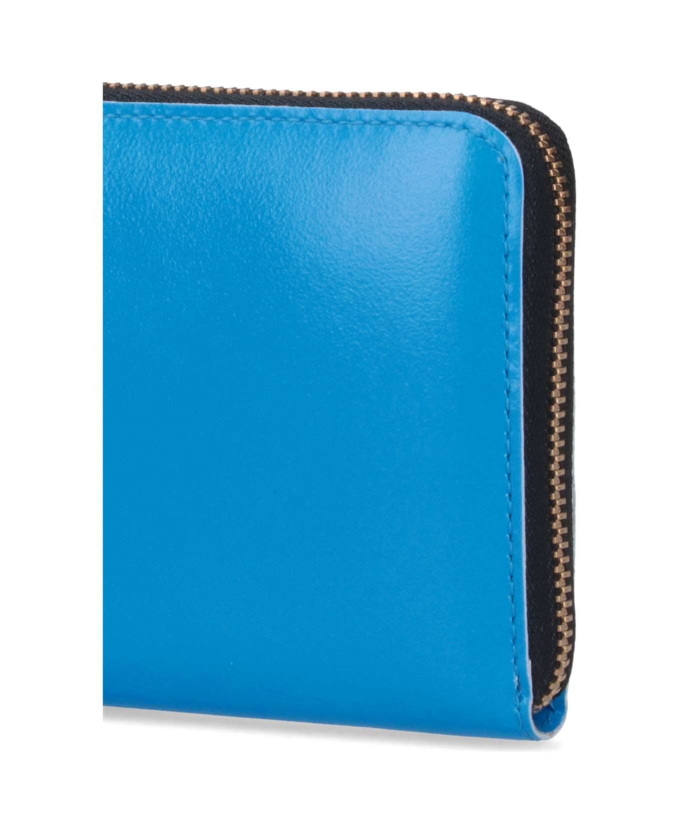 Comme des Garçons Wallet Super Fluo Zipper Wallet - Blue