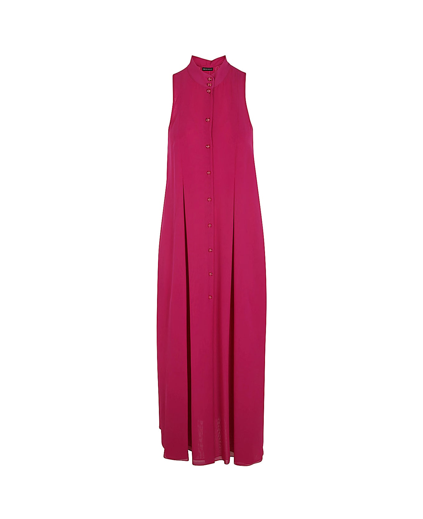 Emporio Armani Sleeveless Guru Neck Long Dress - Pink ワンピース＆ドレス