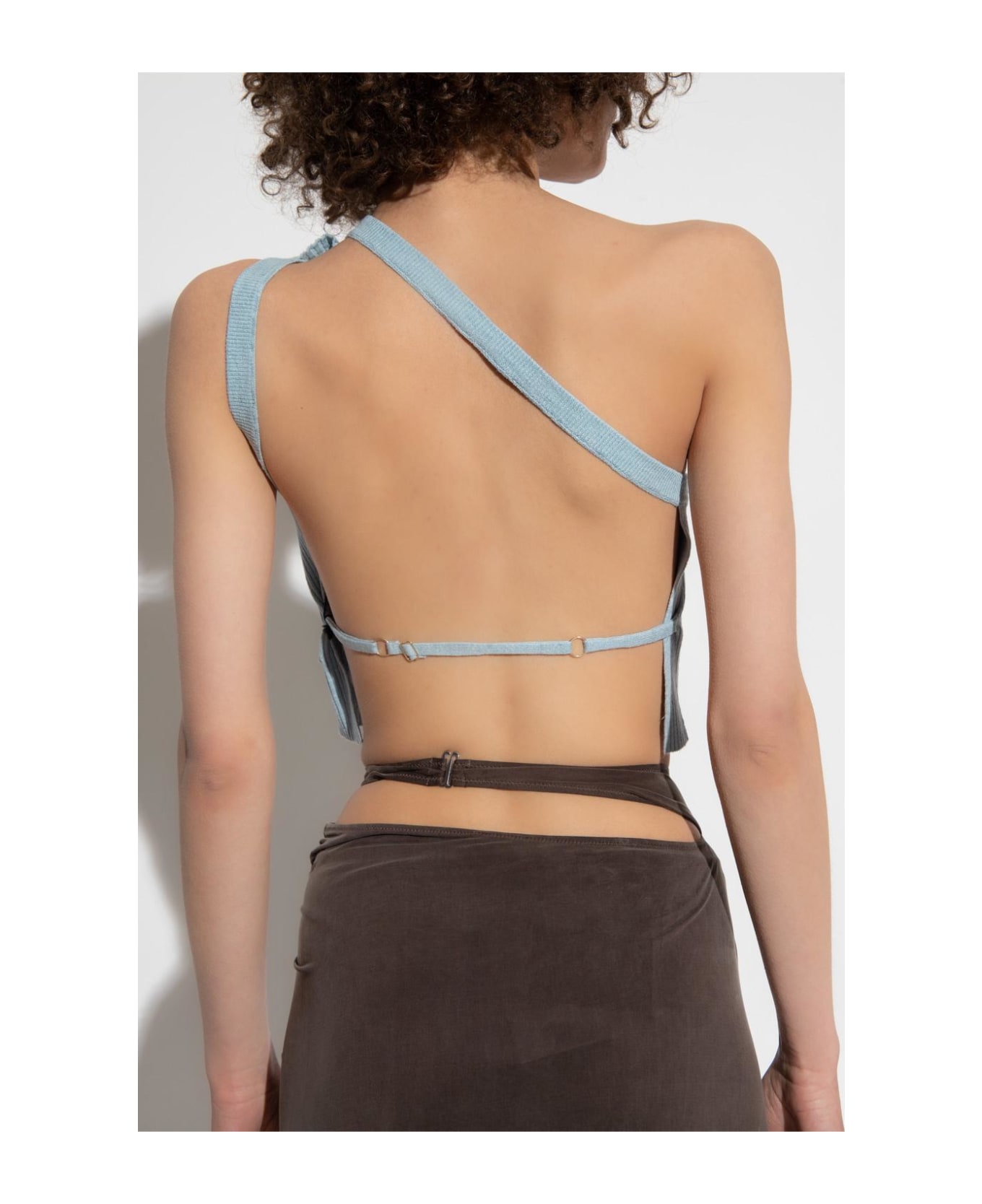 Jacquemus 'ascu' Top With Denuded Back - Blue grey