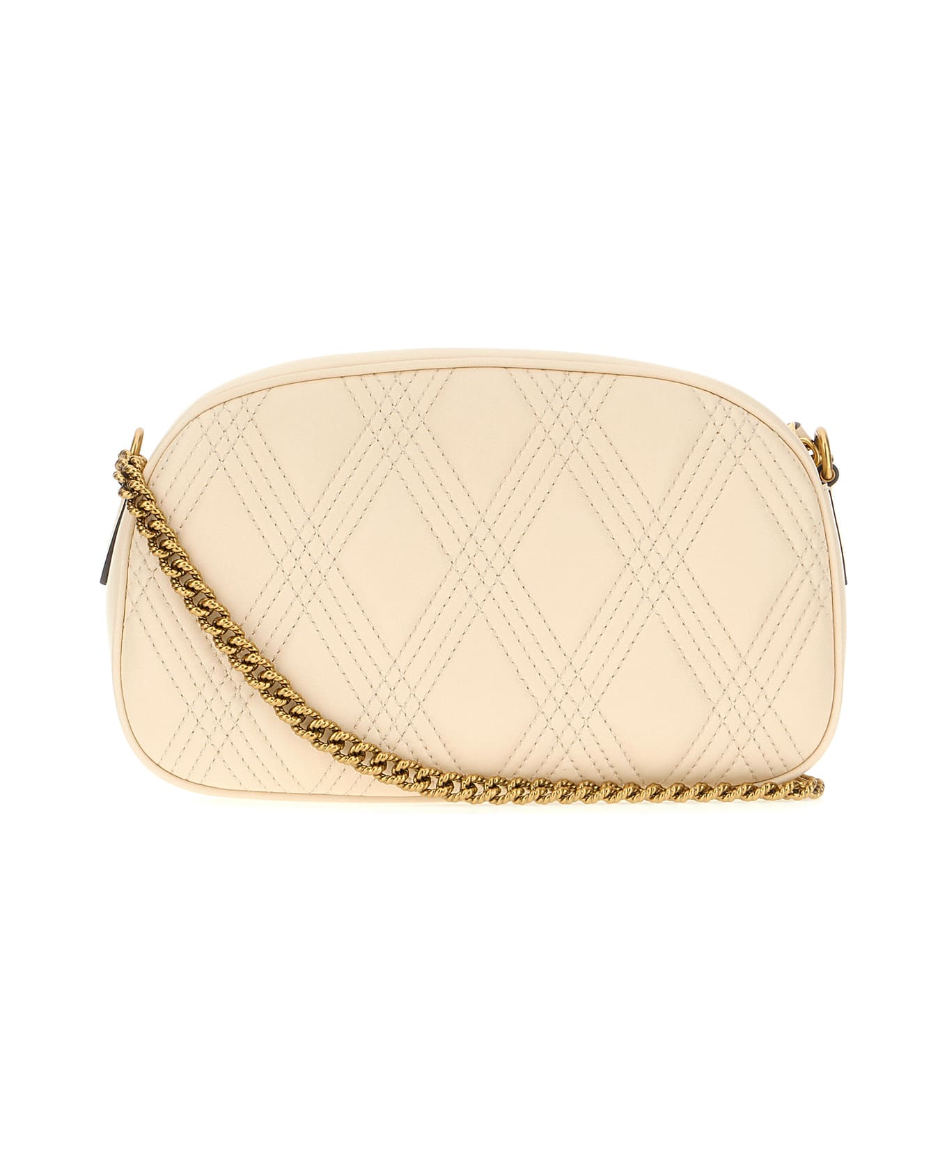 Valentino Garavani Ivory Nappa Leather Quiltie 67 Crossbody Bag - White