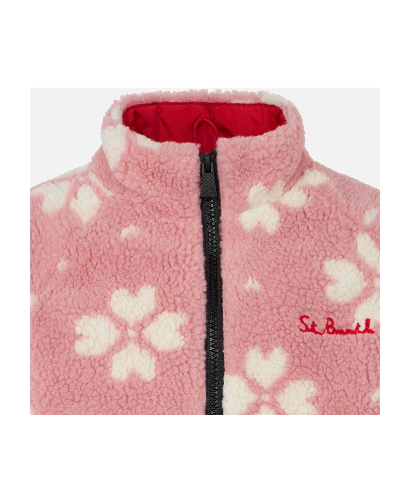 MC2 Saint Barth Girl Sherpa Jacket With Hello Kitty Print | Hello Kitty Special Edition - PINK