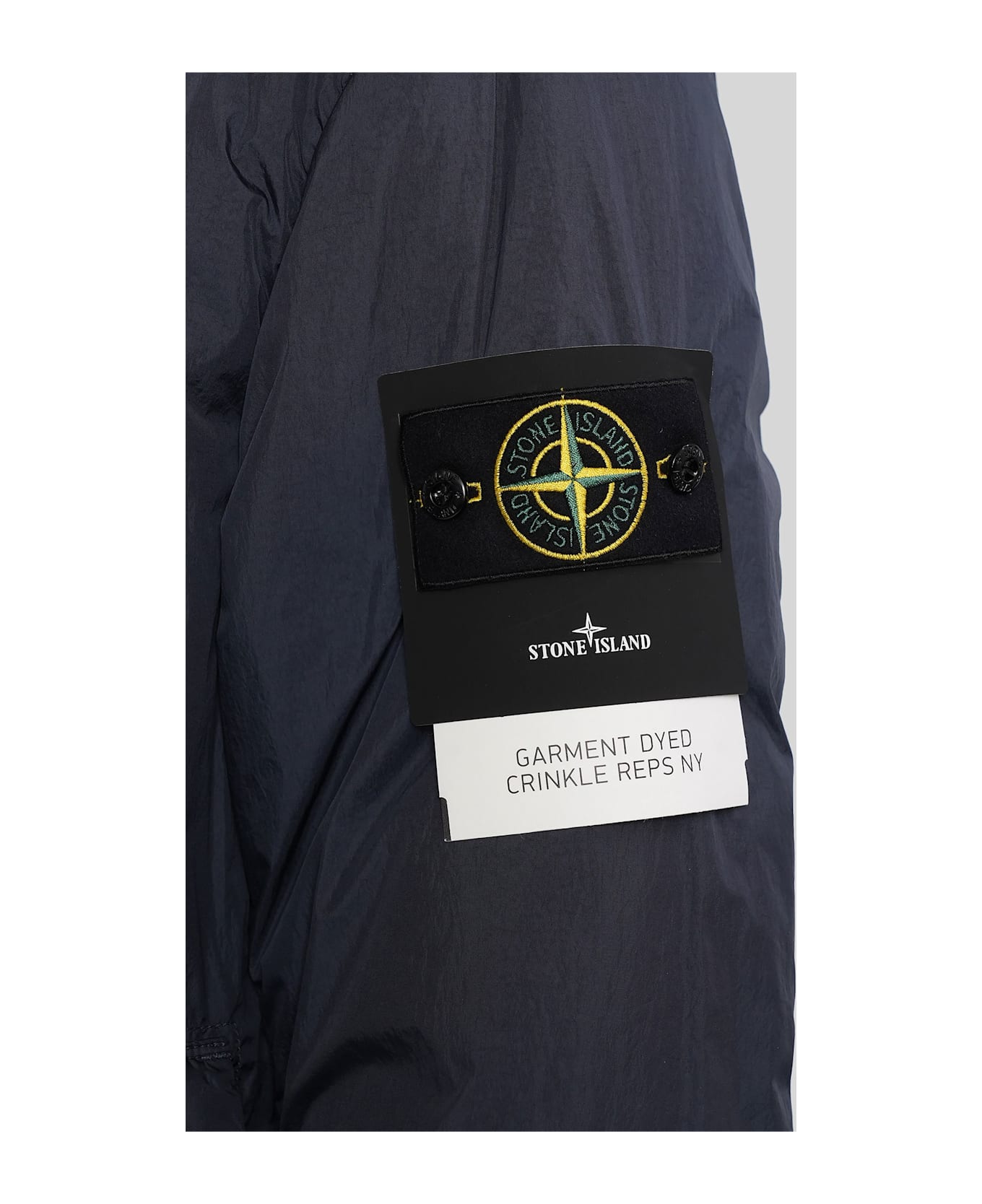 Stone Island Casual Jacket In Blue Polyamide - blue