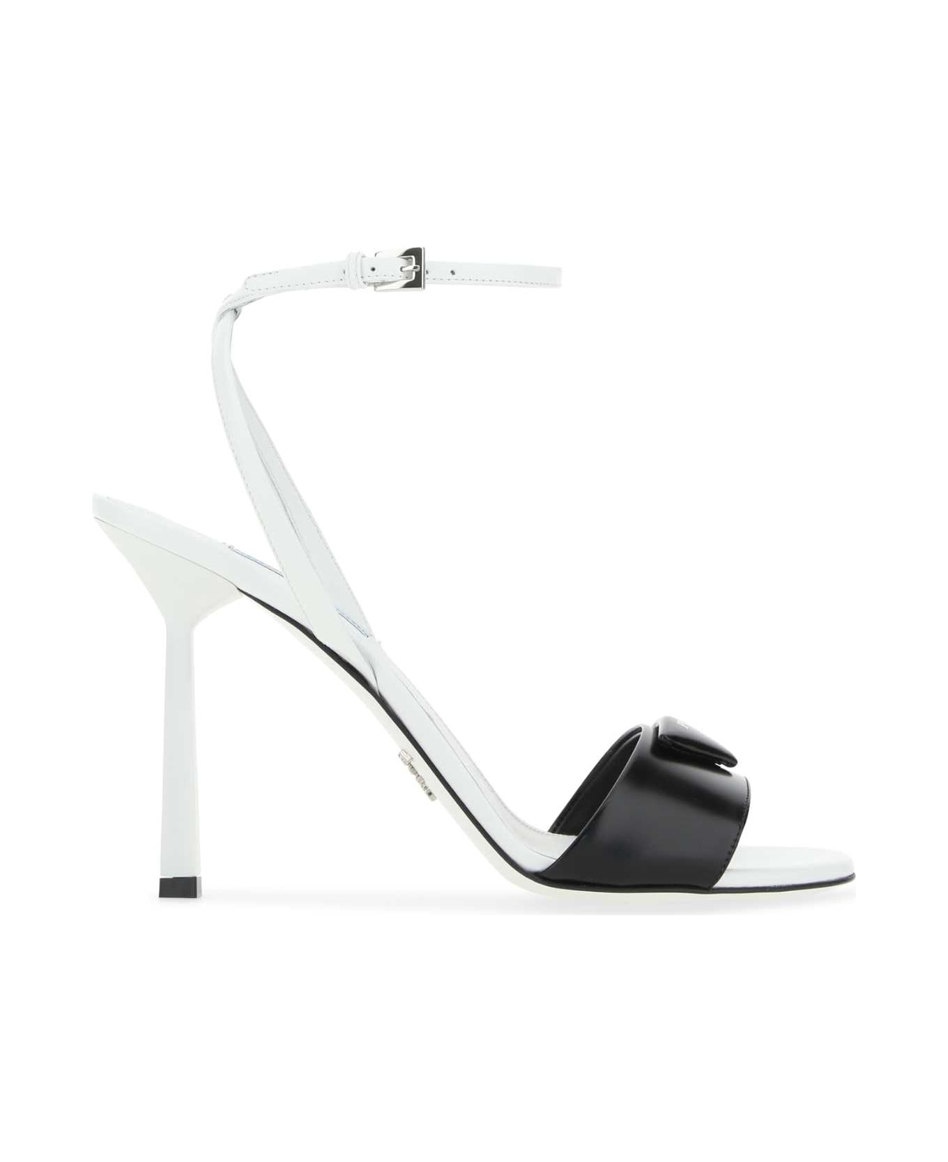Prada Two-tone Leather Sandals - F0967