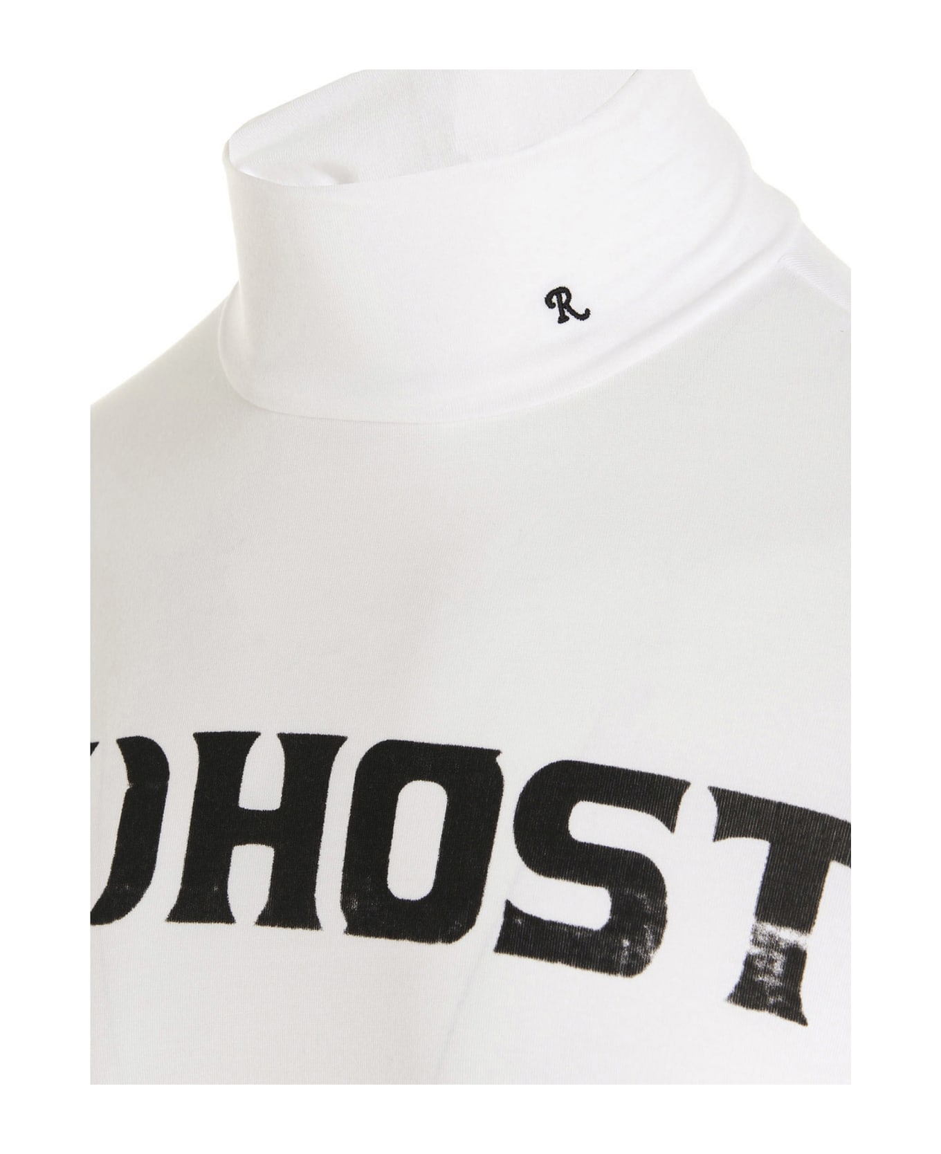 Raf Simons 'ghost Turtleneck Sweater - White/Black