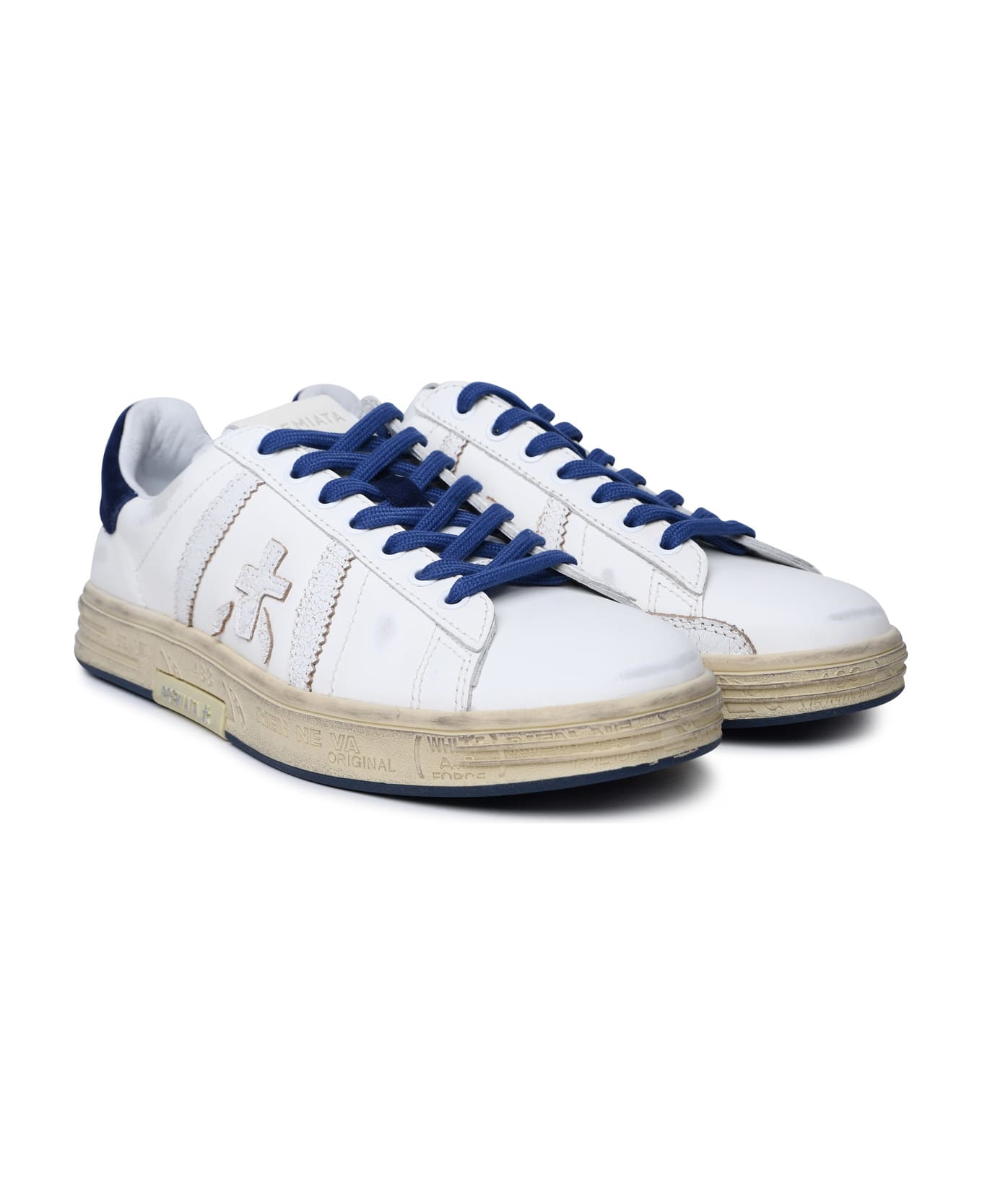 Premiata 'russell' White Leather Sneakers - White