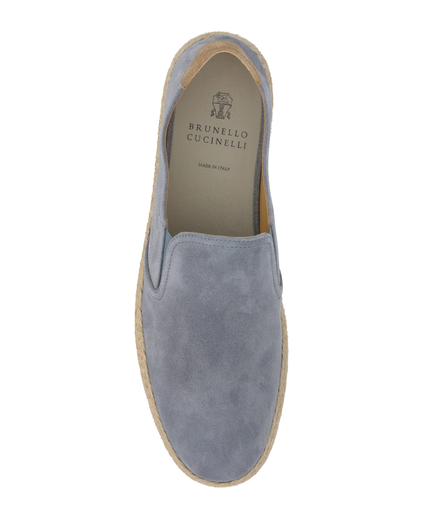 Brunello Cucinelli Pair Of Espadrillas - Calcite+noisette