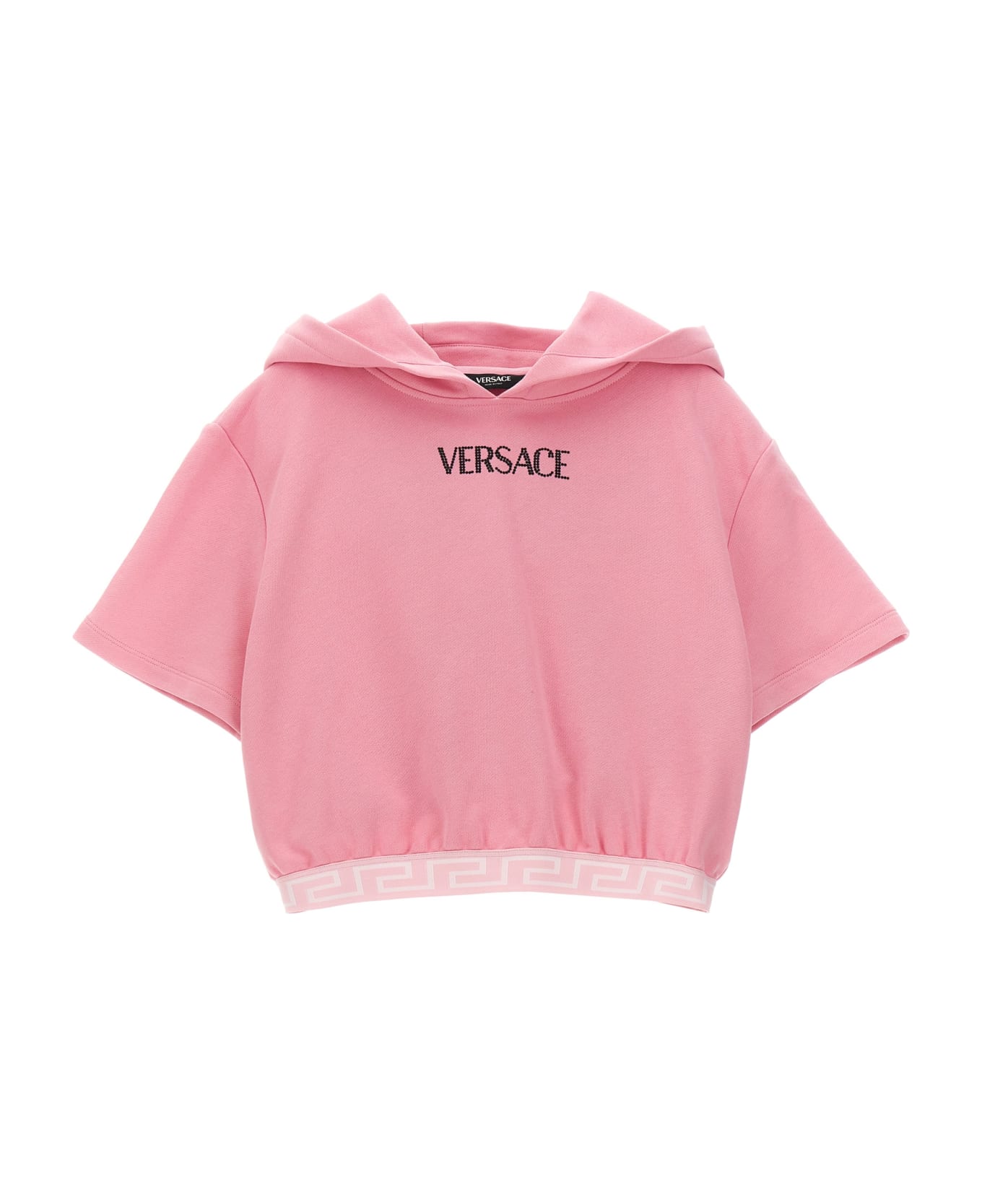 Versace Logo Hoodie - Rosa